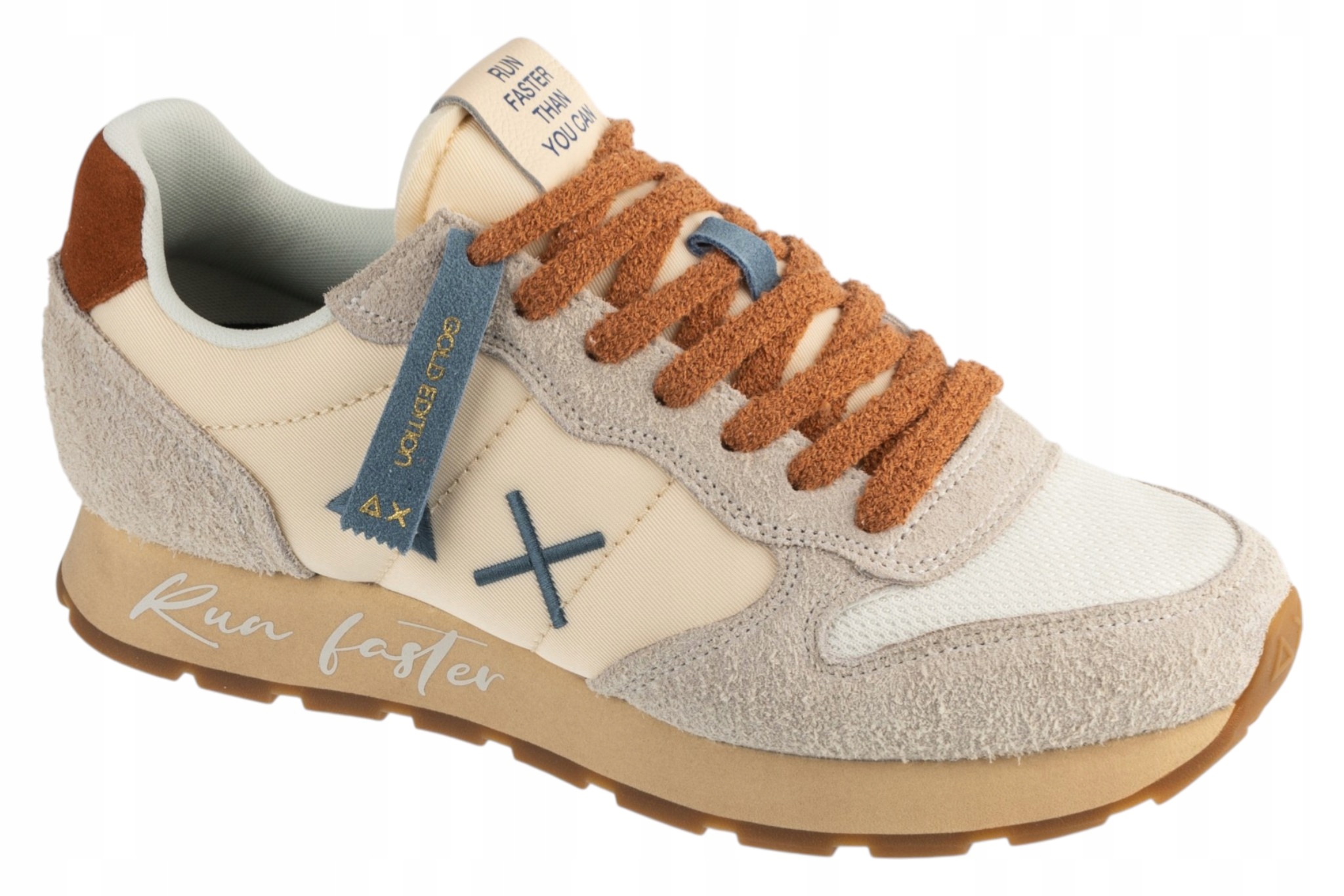 SUN68 Tom Vintage [41] Pánské tenisky, semišové, béžové