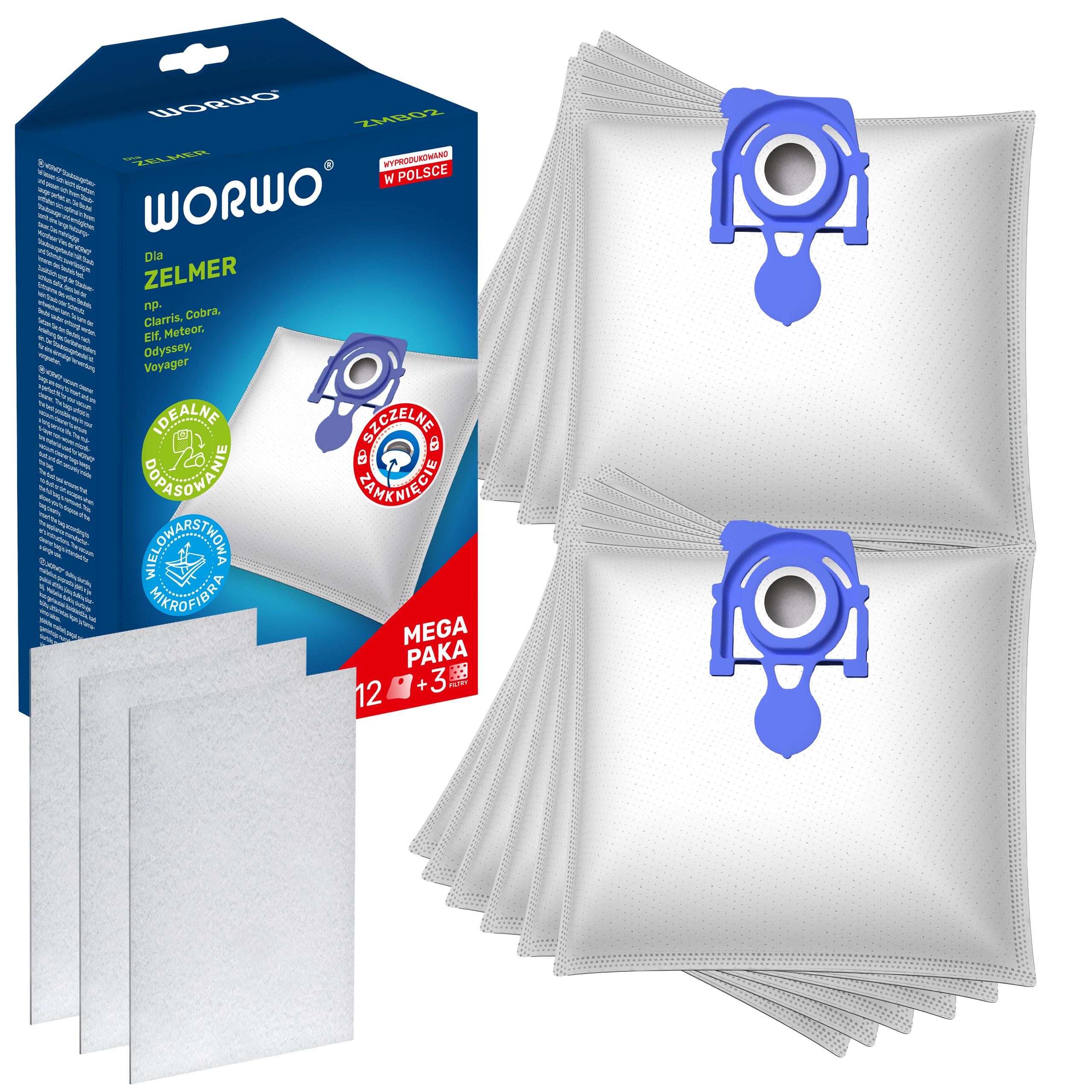 12x WORKI DO ZELMER ANTEK ZVC3506B ZVC3501T