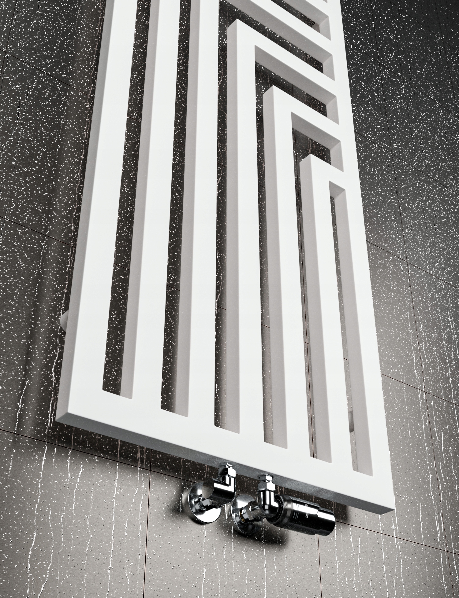 Grzejnik łazienkowy RAMA 1200/520 BIAŁY MAT Szerokość 520 mm