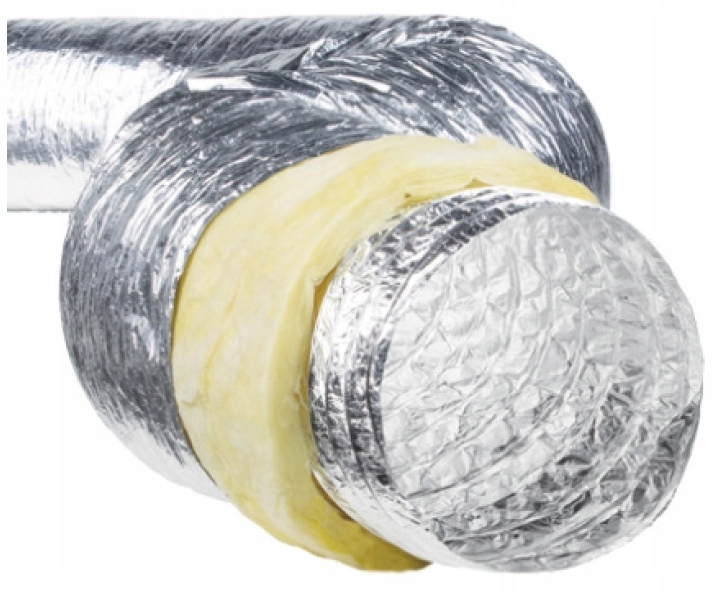 Izolovaný kabel Flexibilní ventilace 100 mm 10 m trubka Spiro