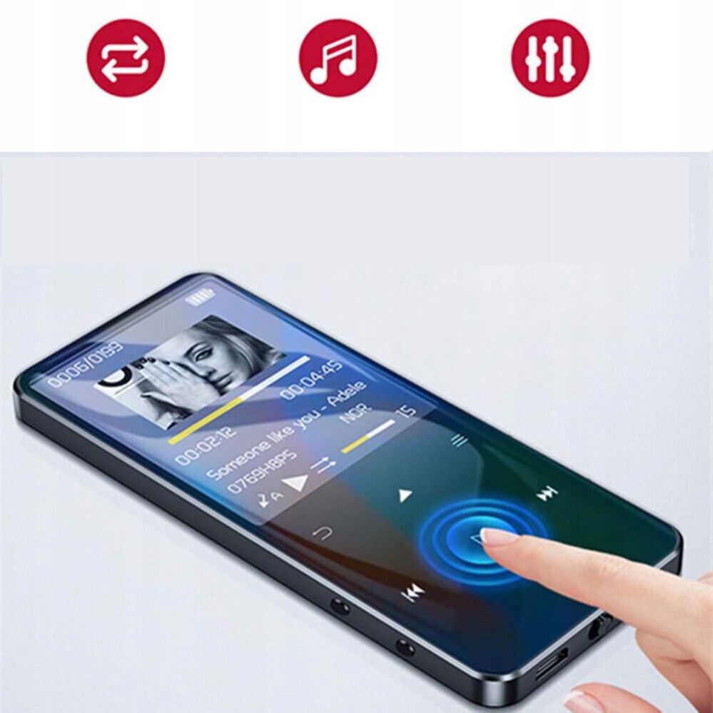 16GB ODTWARZACZ MP3 BLUETOOTH 5.0 ODTWARZACZ MUZYCZNY MP3 PRZENOŚNY MP3 Marka inna