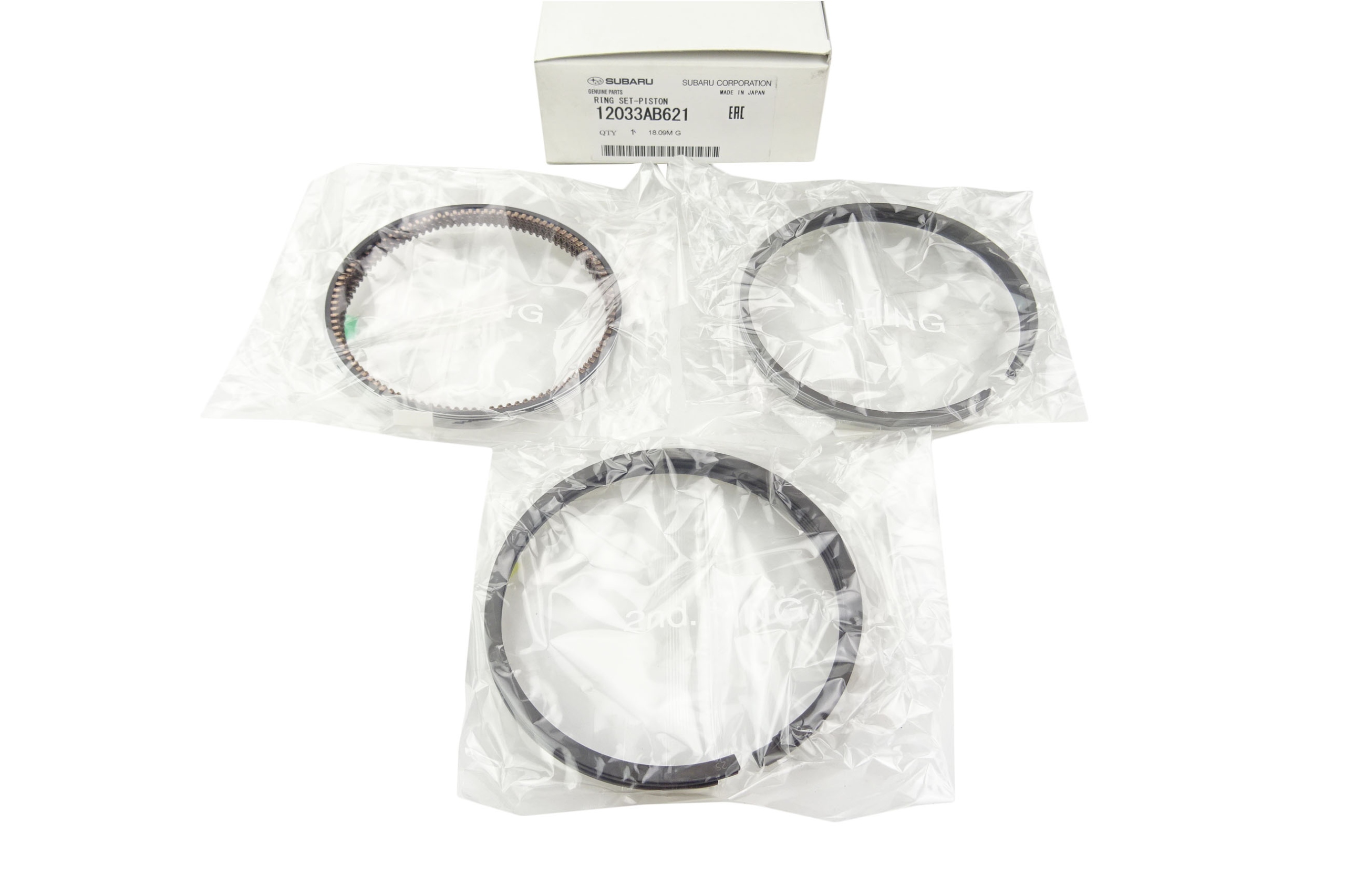 12033AB621 - SUBARU поршневые кольца 3.0 H6 EZ30D + 0.25 OE