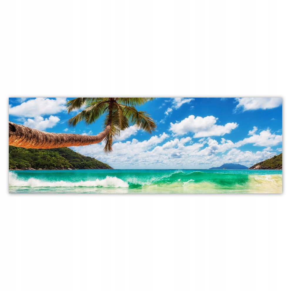 Fototapety flizelina 624x219 Rajska plaża z palmą