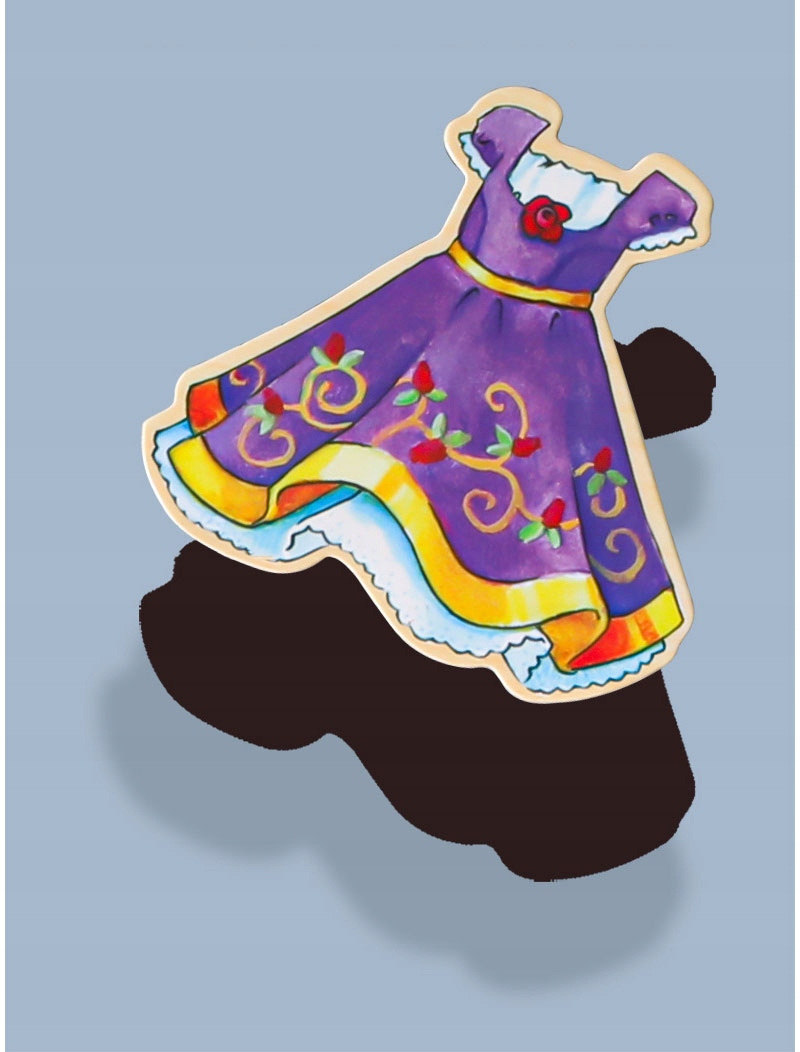 MAGNETYCZNA GRA UBIERANKA UKŁADANKA PUZZLE DREWNIANE MONTESSORI MODNISIE Liczba elementów 69 szt.