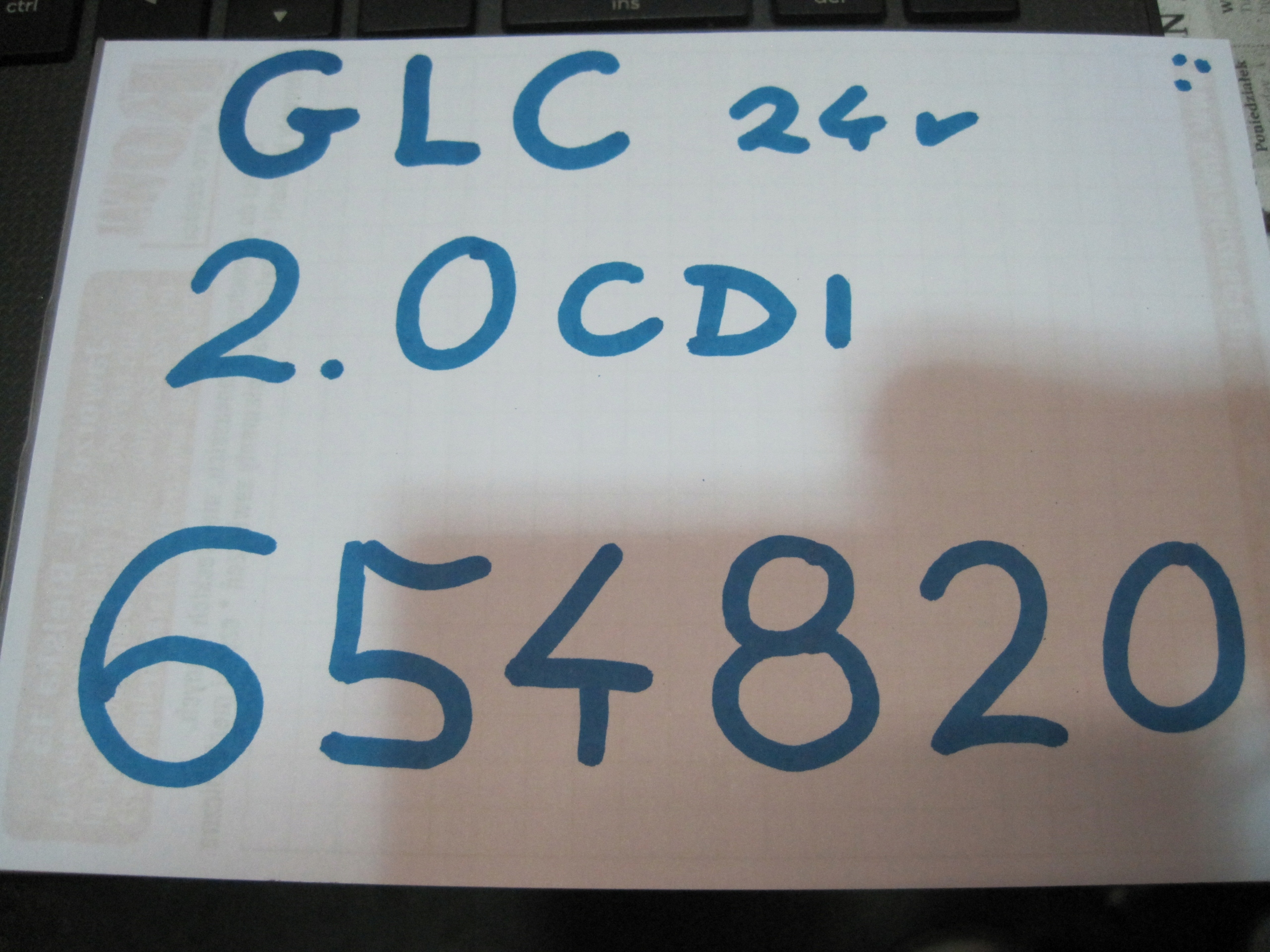 engine motor unprotected MERCEDES GLC 2,0CDI 654820