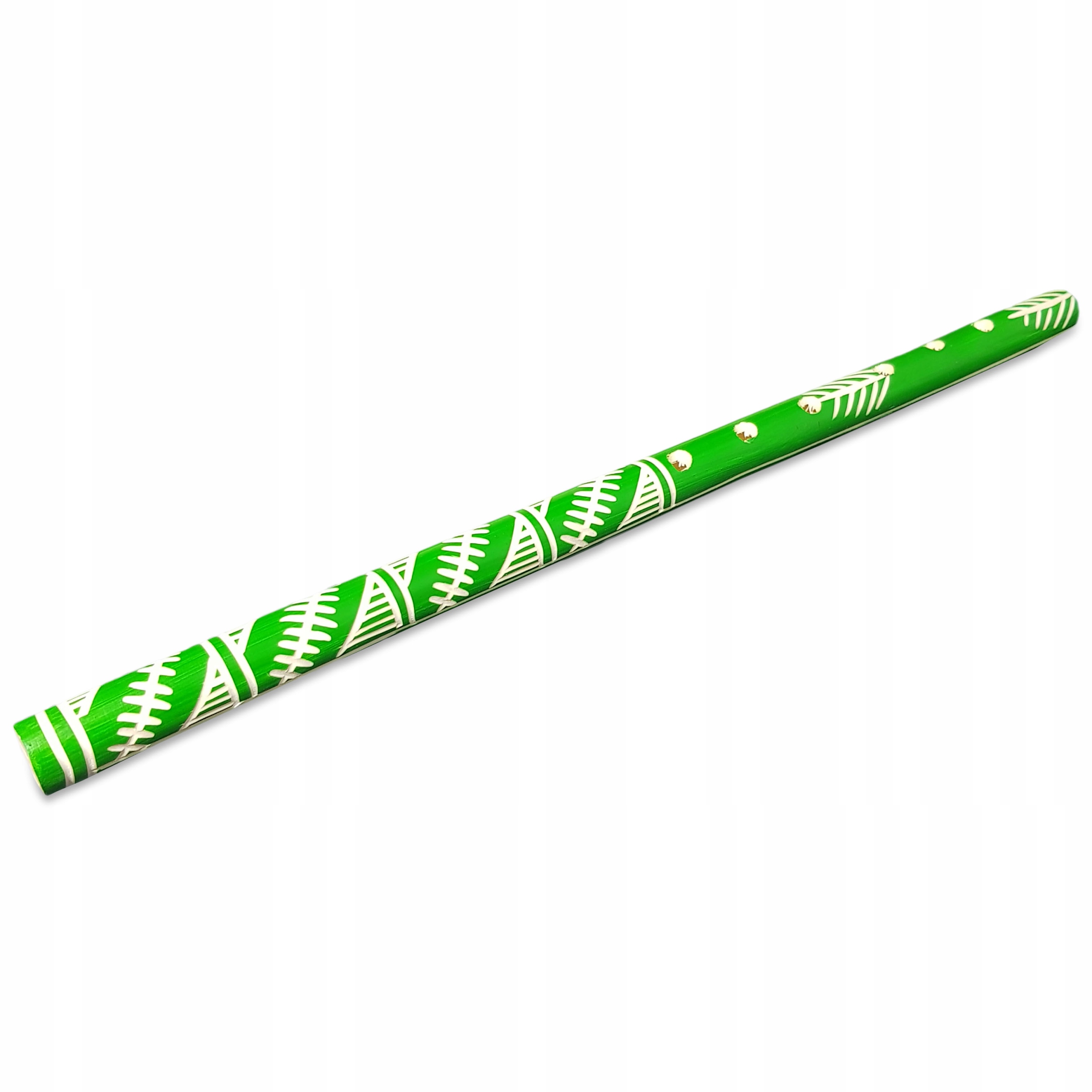 

Drewniany Flet Prosty Ręcznie Rzeźbiony Zielony