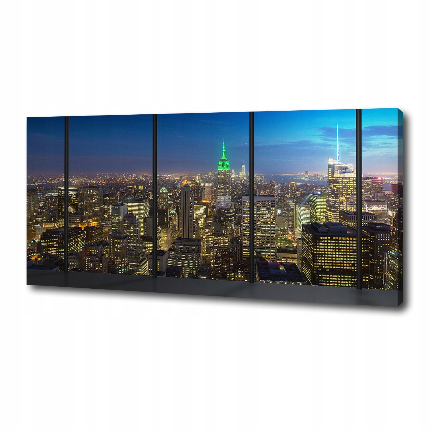 Fotoobraz obraz na plátně New York v noci 125x50 cm