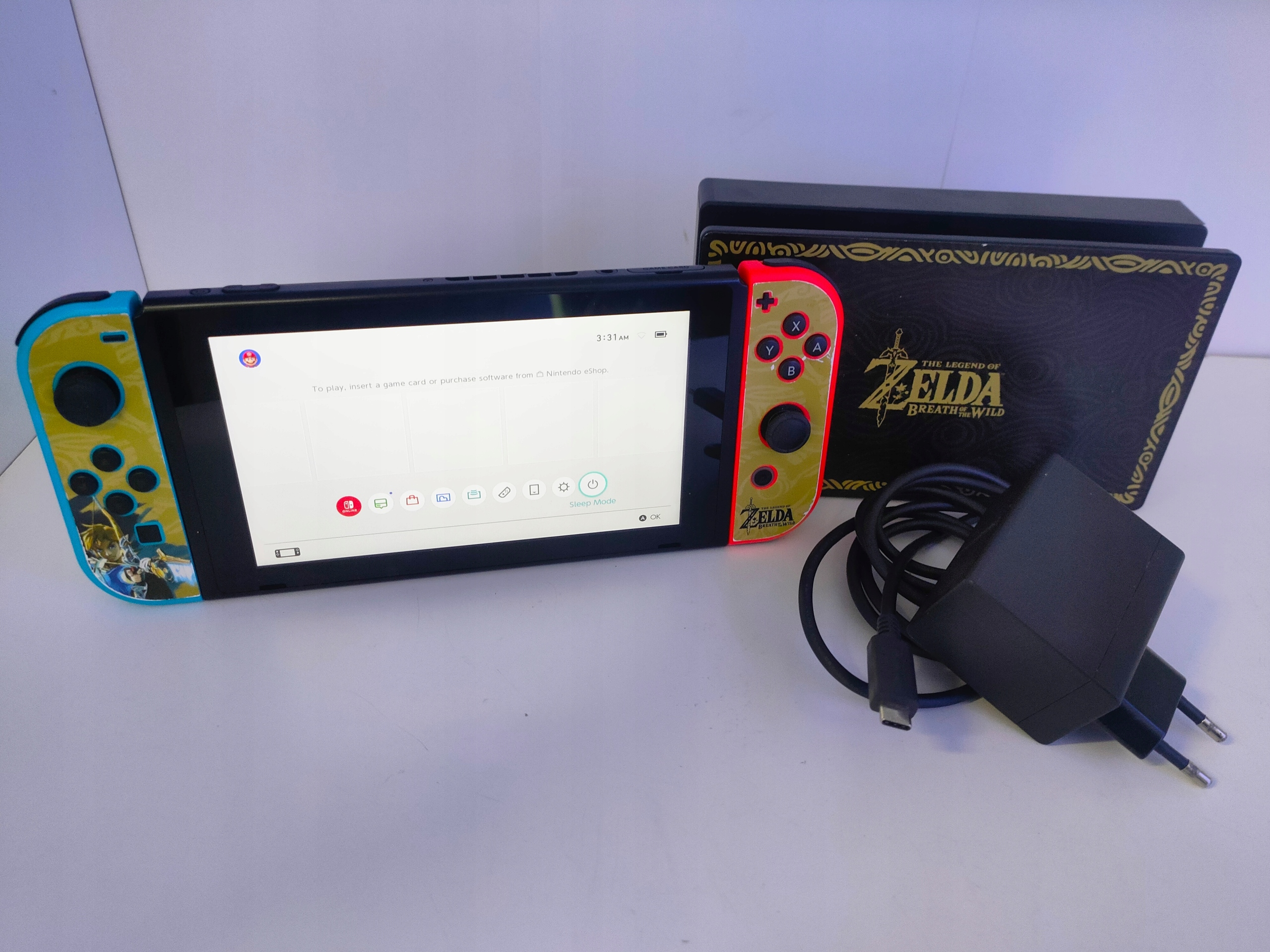 Nintendo Switch Nintendo Switch (HAC-001) NINTENDO Switch HAC-001(-01) + Kontroler Switch Czerwono-niebieski