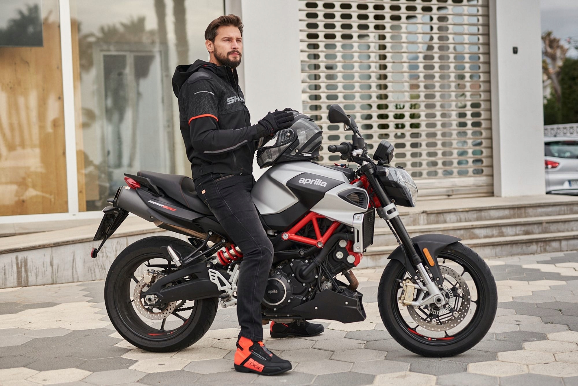 SHIMA DEVON MEN Black Spodnie motocyklowe męskie Rozmiar 34/32