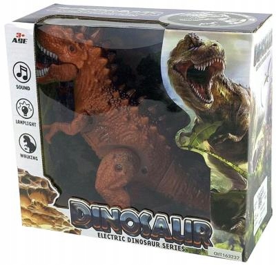 MEGA DINOZAUR ZWIERZĄTKO CHODZI GRA ŚWIECI INTERAKTYWNY ZABAWKA DZIECKO Wiek dziecka 3 lata +