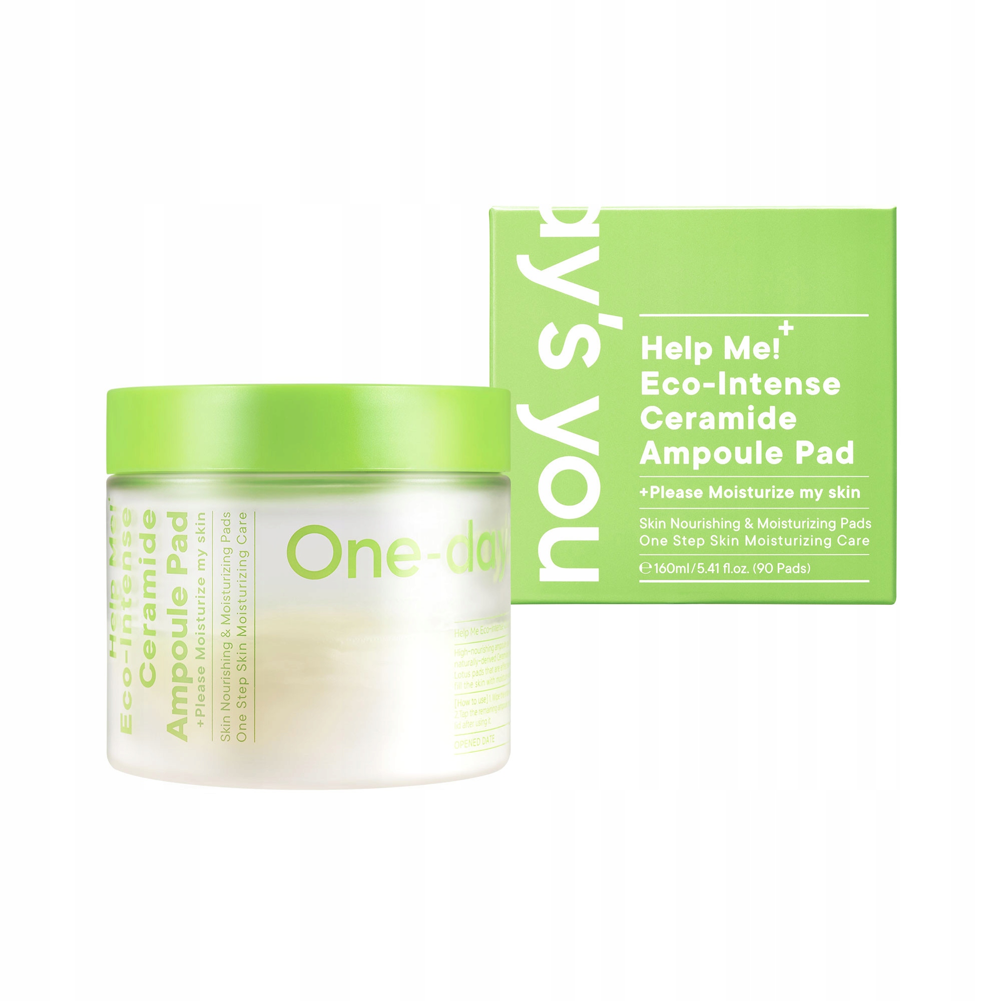 One-day's You Help Me Eco-intense Nawilżające płatki z ceramidami 90 szt