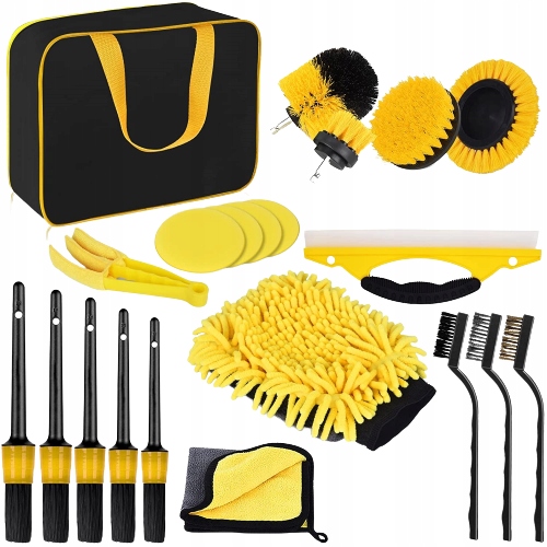 Zestaw detailingowy 22 el. do czyszczenia samochodu