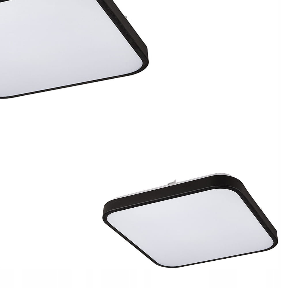 Plafon lampa sufitowa Agnes Square Led czarny 3000K 16W IP44 Nowodvorski