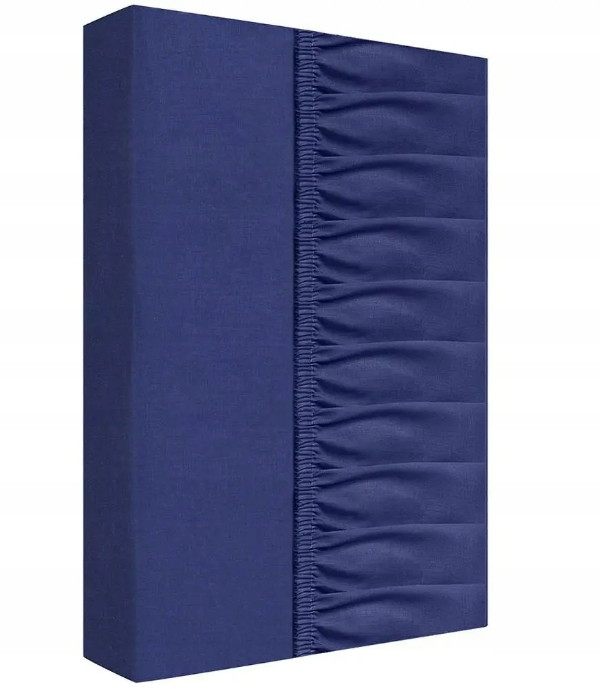 

Prześcieradło bawełniane z gumką 220x200 granatowe