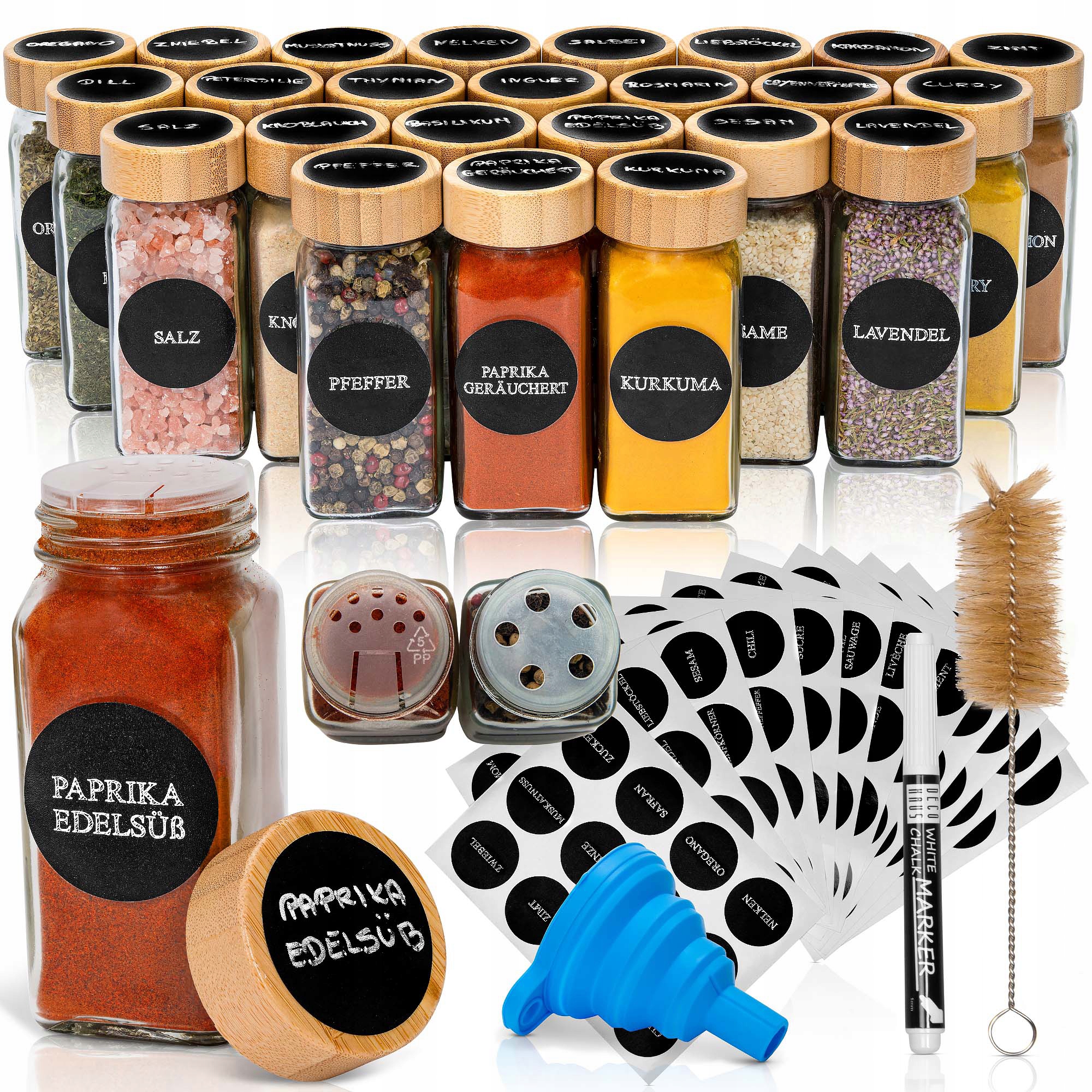 

Deco Haus Słoiki Na Przyprawy x24 144szt Etykiet