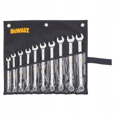 sada očkoplochých kľúčov ohnutých 10 ks DeWalt [DWMT19227-1]