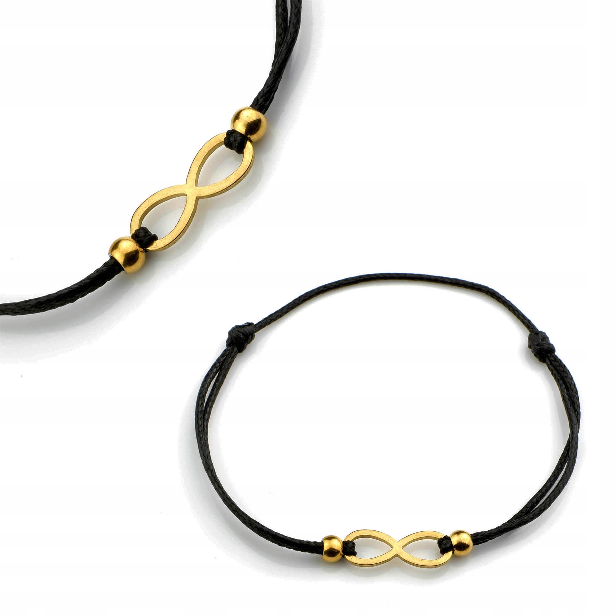 

Bransoletka Infinity Nieskończoność Sznurkowa