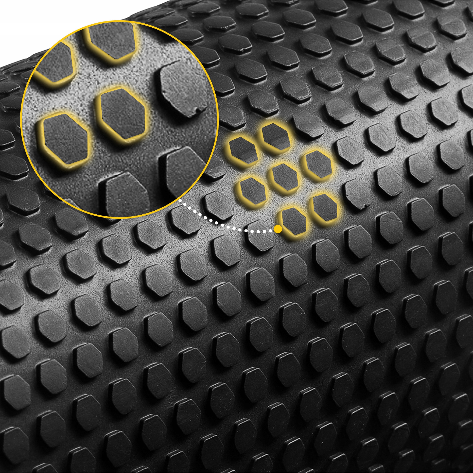 ROLLER DO MASAŻU ĆWICZEŃ WAŁEK CROSSFIT MASAŻER 45 Twardość średniej twardości