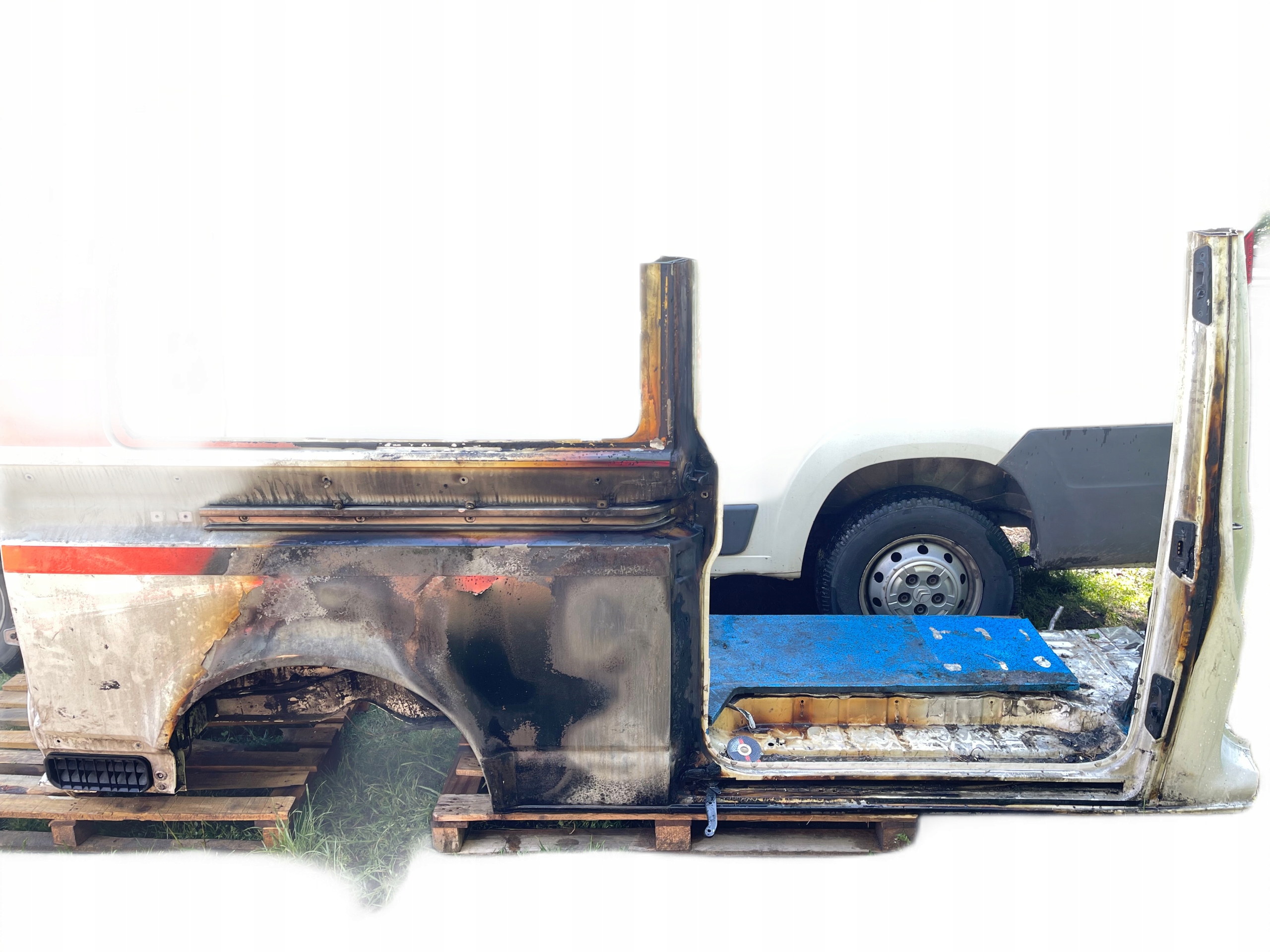 VW TRANSPORTER T6 fender side right rear part rear LONG long