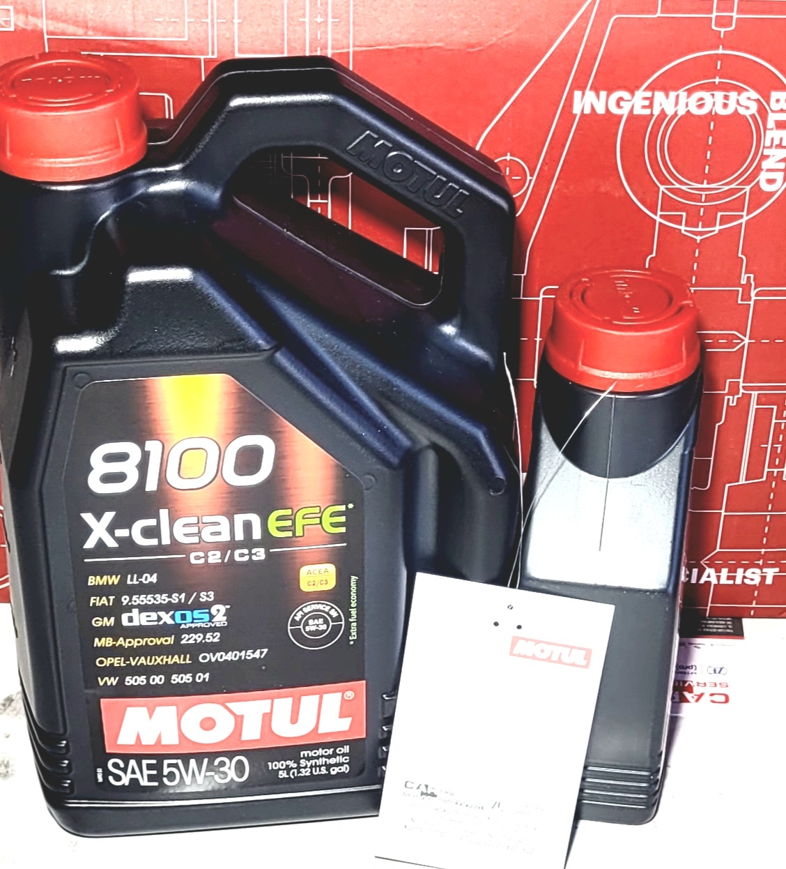 5l +1l 6L Motul 8100 X-clean 5w-30 5W30 Efe MB229.52 Bmw LL-04 6L