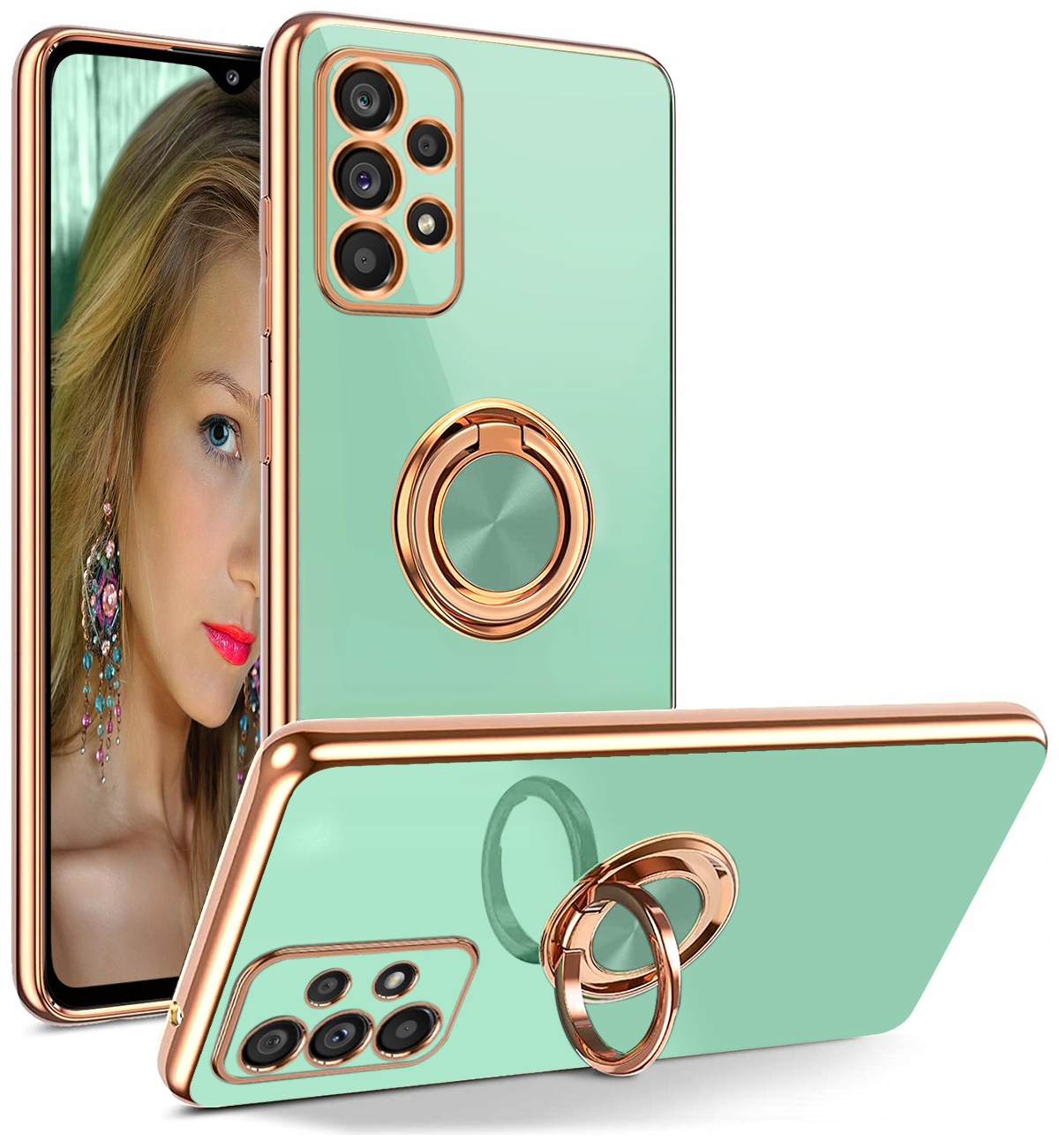 

Etui do Samsung Galaxy A32 4G Silicone Ring +Szkło