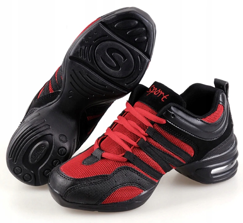 Buty Do Tańca Nowoczesnego Treningowe Sportowe Red