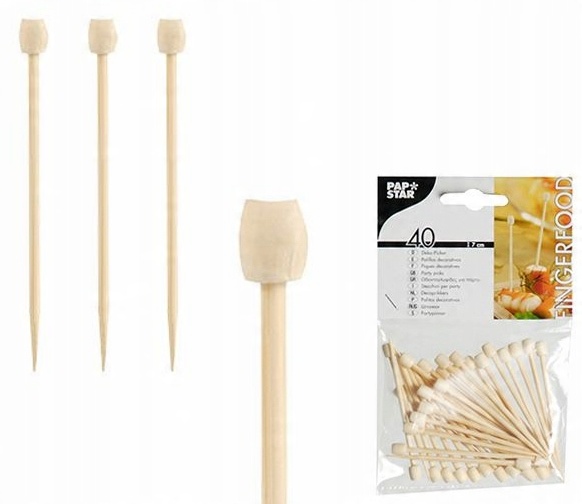 

Patyczki wykałaczki fingerfood Drum 7cm 40szt