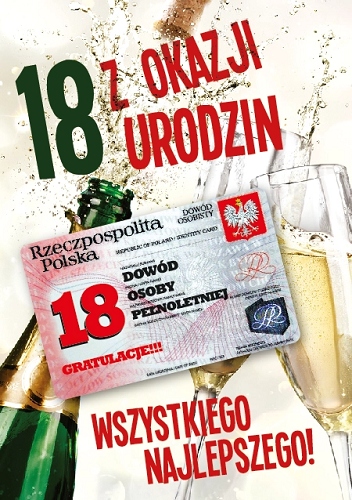

Kartka na 18 urodziny z dowodem Premium Gift59