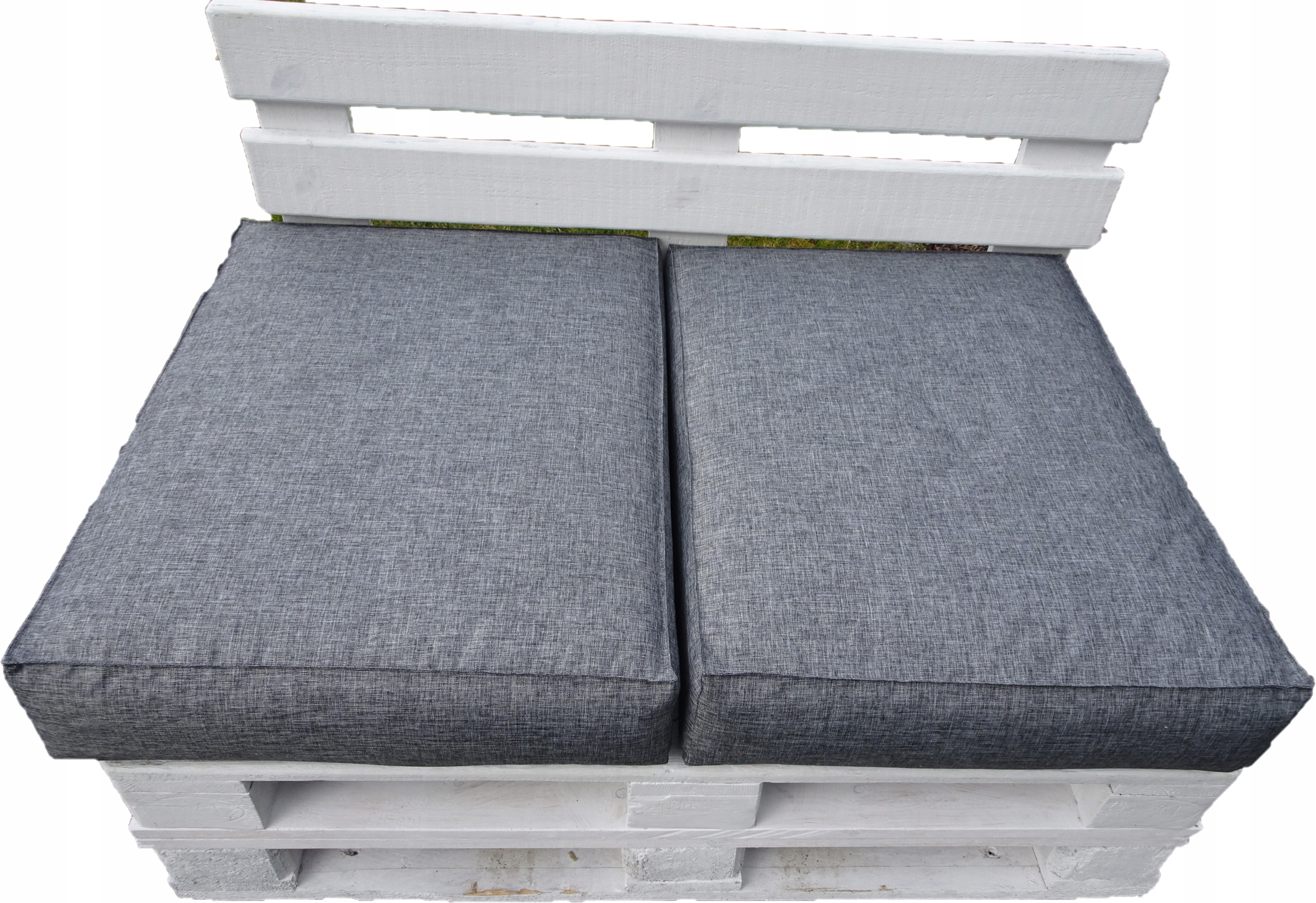 Polštář sedák na Jednu Euro-paletu sada 2 kusů 60 x 60 Silver 23