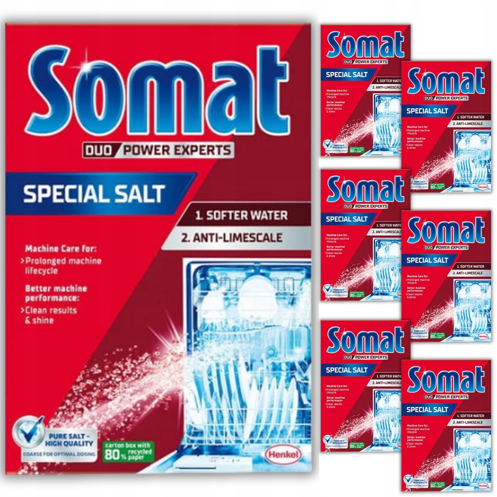 Levně Sůl do myčky Special Salt Somat Výkonná Sada 7 x 1,5 kg