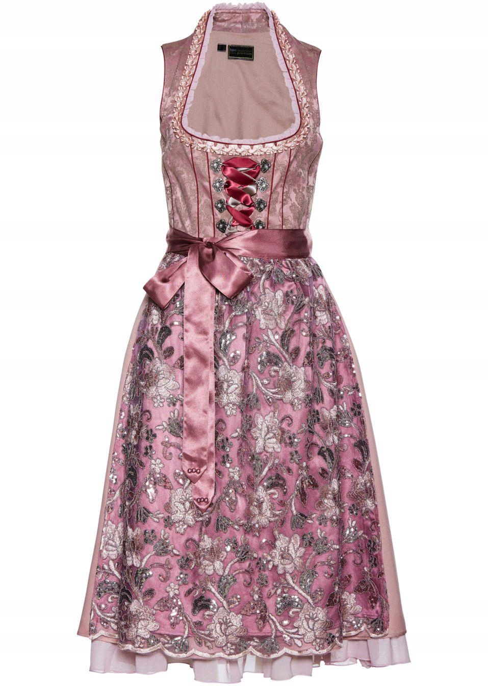 B.p.c. Šaty V Lidovém Stylu S Zástěrou 54