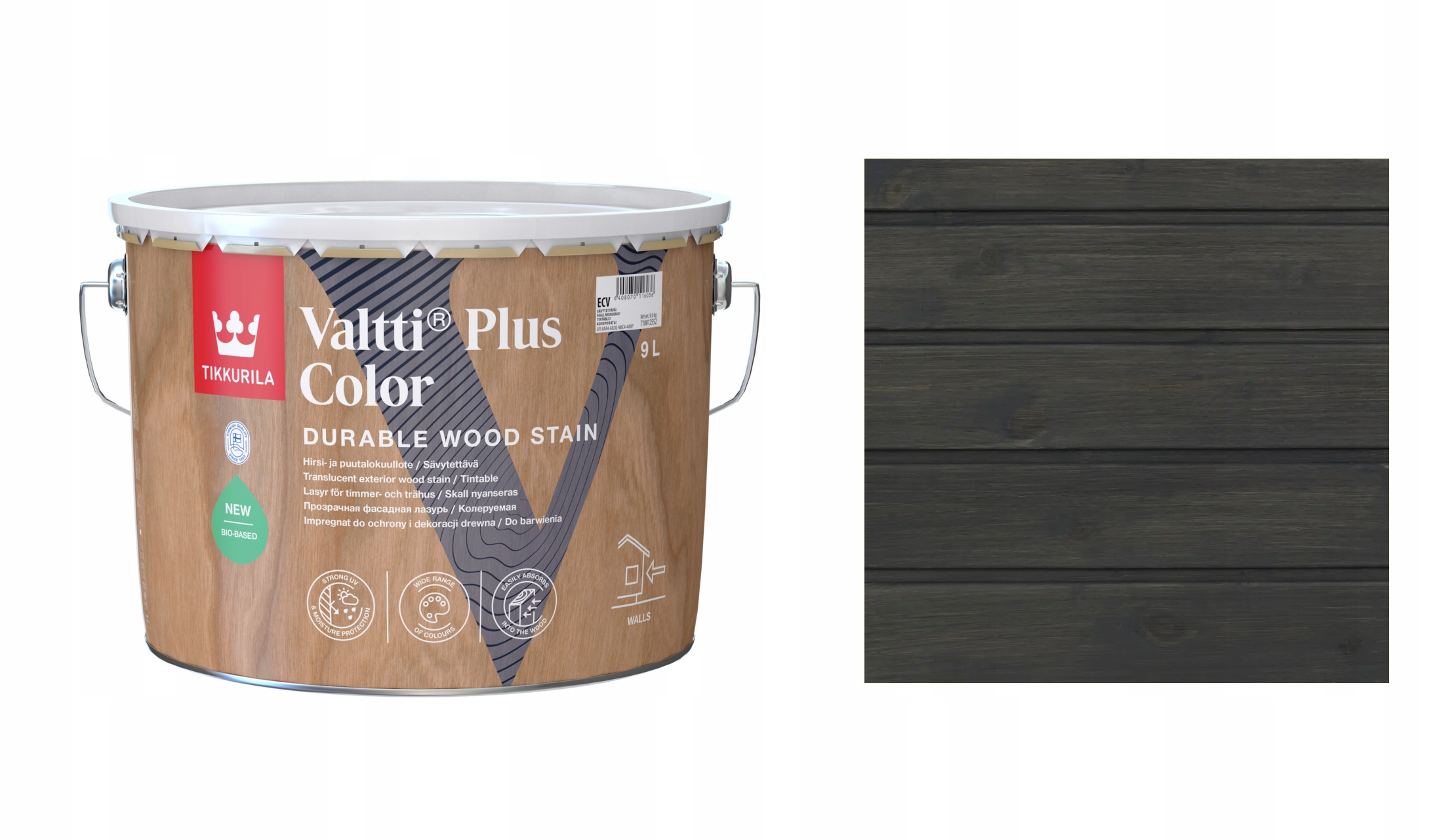 Tikkurila Valtti Plus Barva 9L 208A Forest Shed – Rychleschnoucí Impregnace