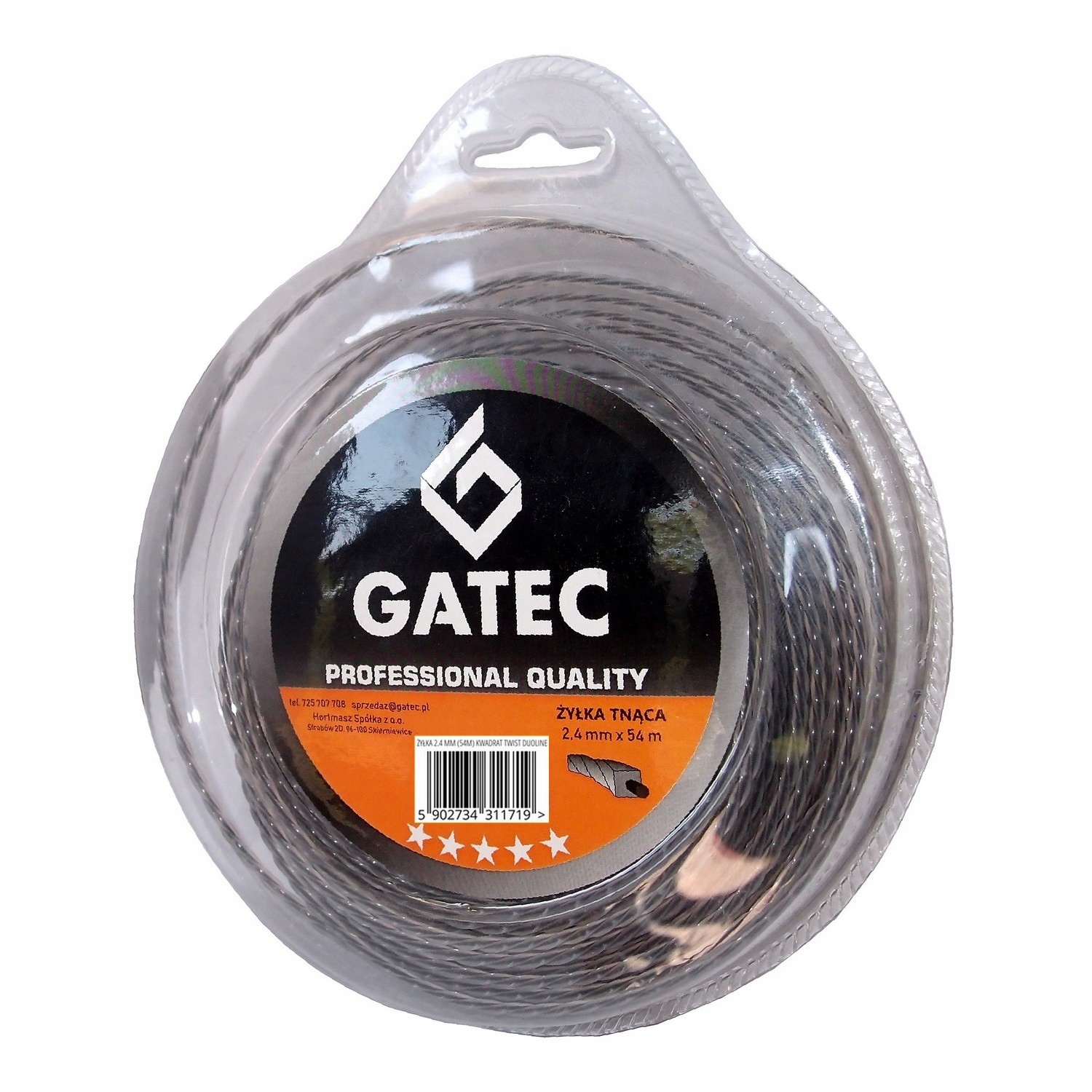 

Żyłka tnąca do głowicy kosy spalinowej 2,4 mm/54 m