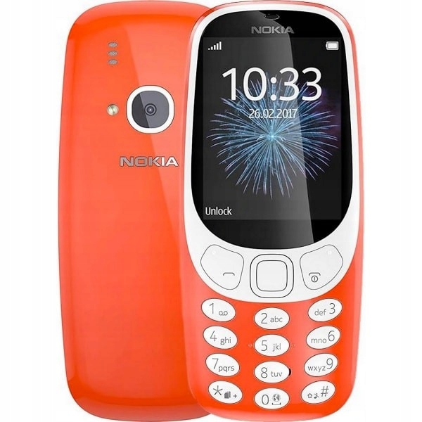 Telefon komórkowy Nokia 3310 (2017) 16 MB / 16 MB czerwony