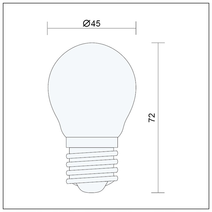 ŻARÓWKA DEKORACYJNA G45 FILAMENT LED EDISON 4W E27 Marka inna
