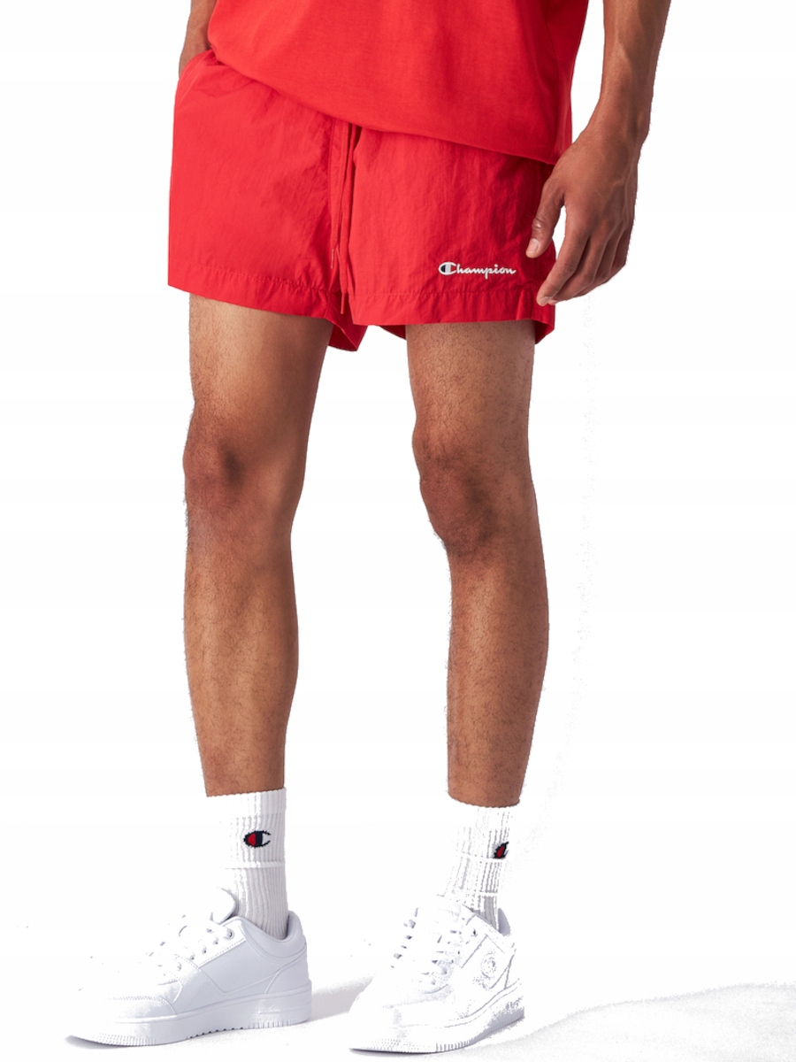 Pánské červené Kraťasy Champion 219980-RS069, plavecké kalhoty velikosti L