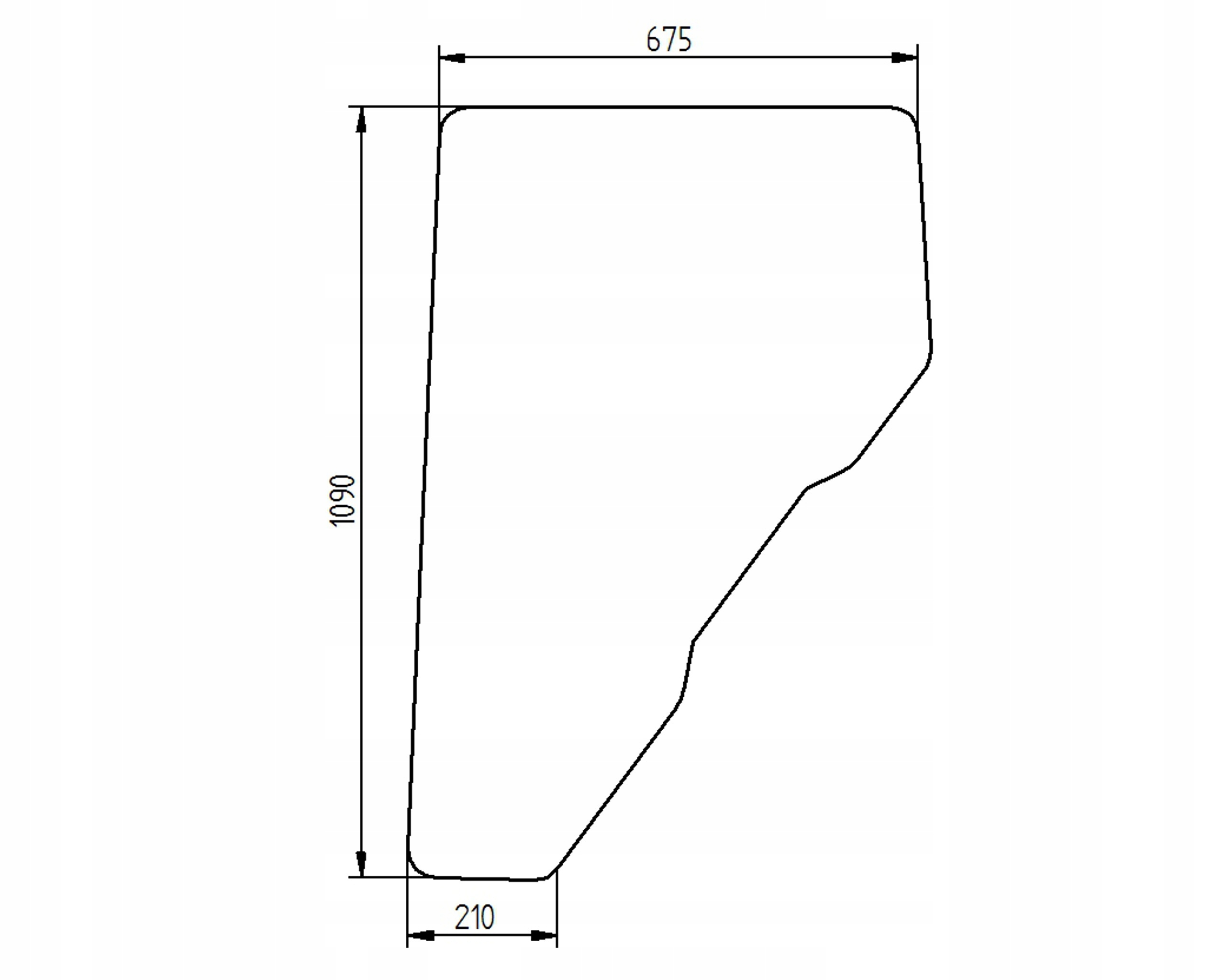 sklo Renault Ceres John Deere dveře RT6005010161