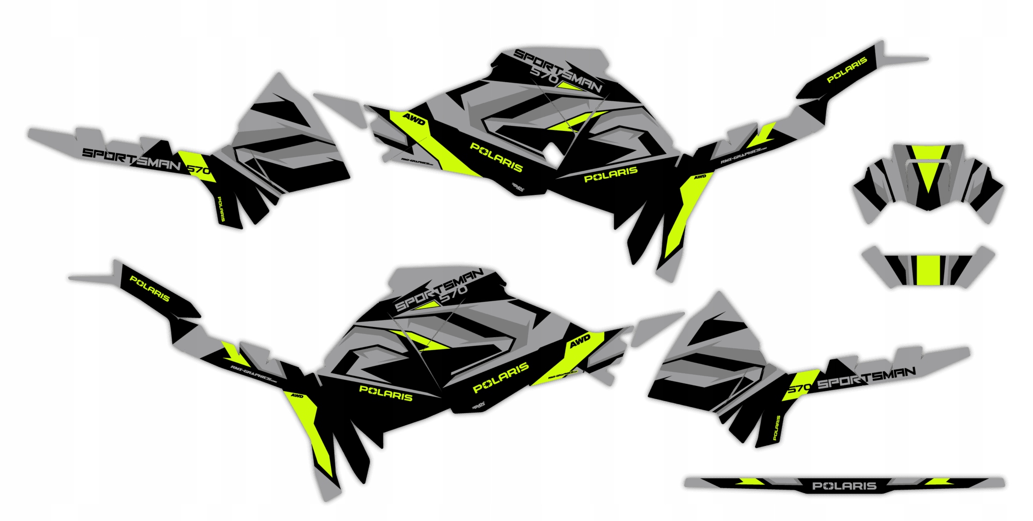 Dýha Samolepky Polaris Sportsman 570 2021+ #4770510