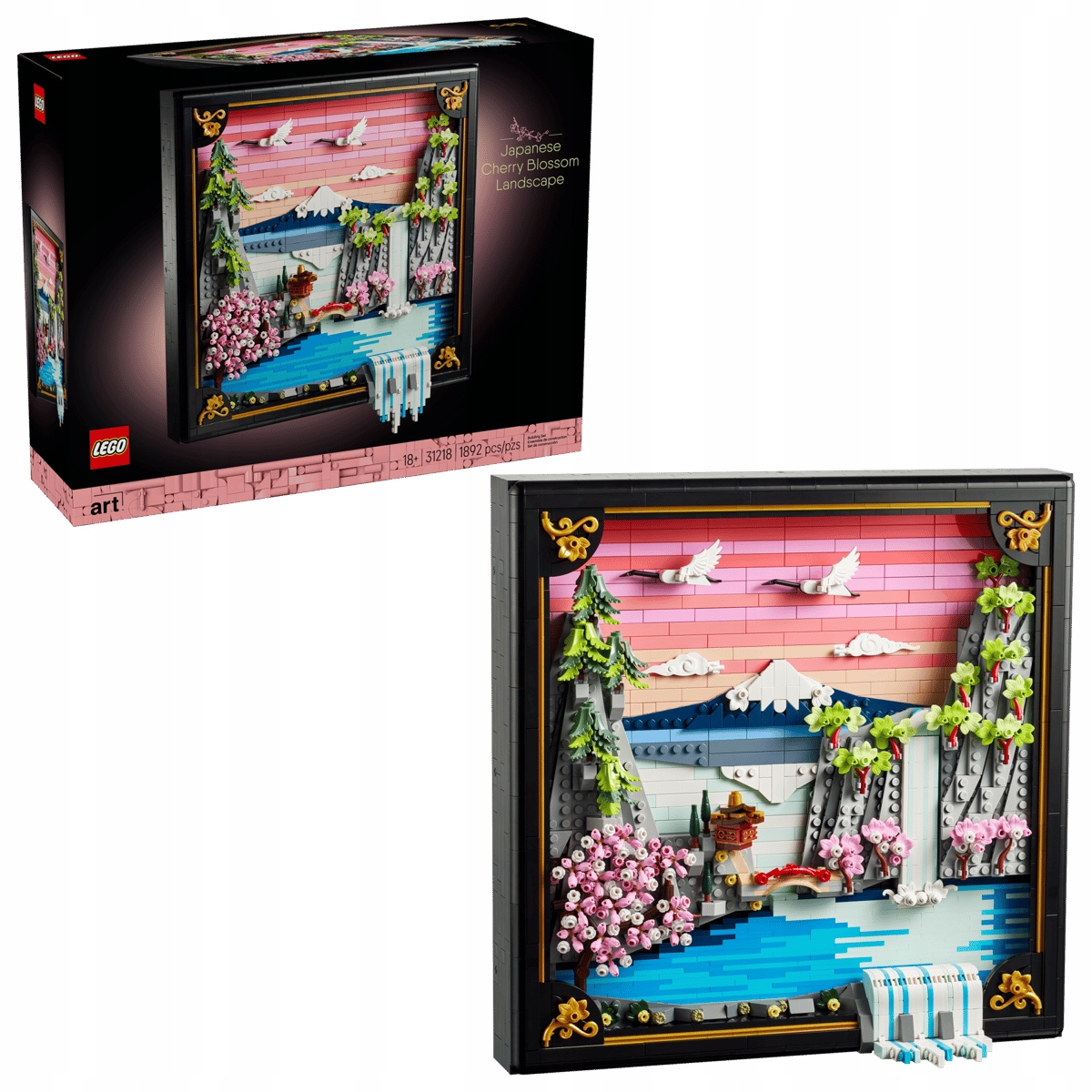 stavebnice Lego Art 31218 Japonská krajina s rozkvetlou třešní