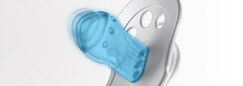 LOVI DYNAMICZNY SMOCZEK USPOKAJAJĄCY DLA DZIECI NIGHT&DAY 18m+ 2szt RÓŻ Materiał smoczka silikon