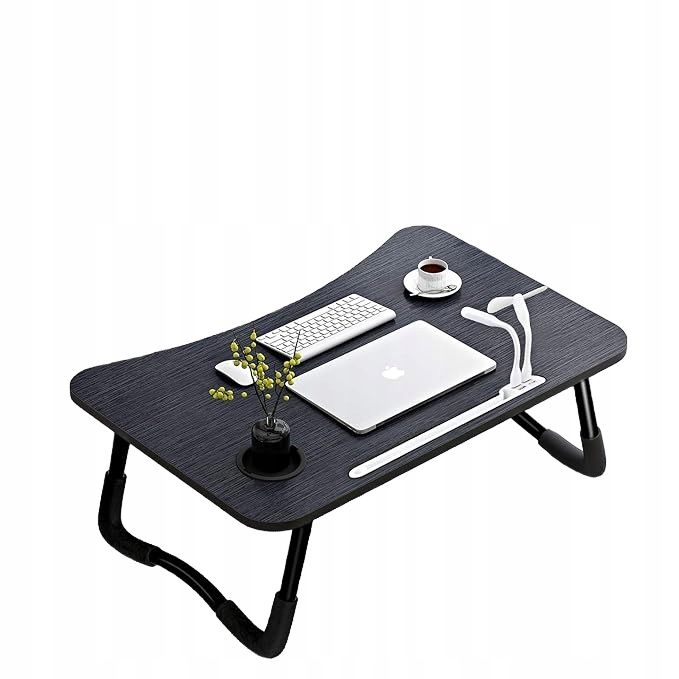 DREWNIANY STOLIK POD LAPTOPA Z WENTYLATOREM A3A ACADGQ 60x40CM 4xPORT USB