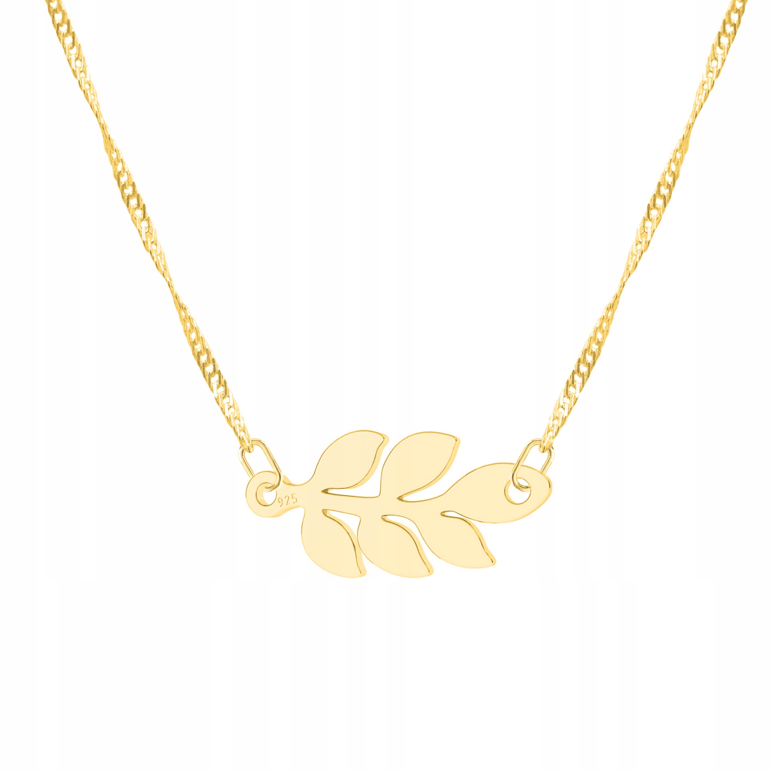 Řetízek zlatý náhrdelník 925 Větvička