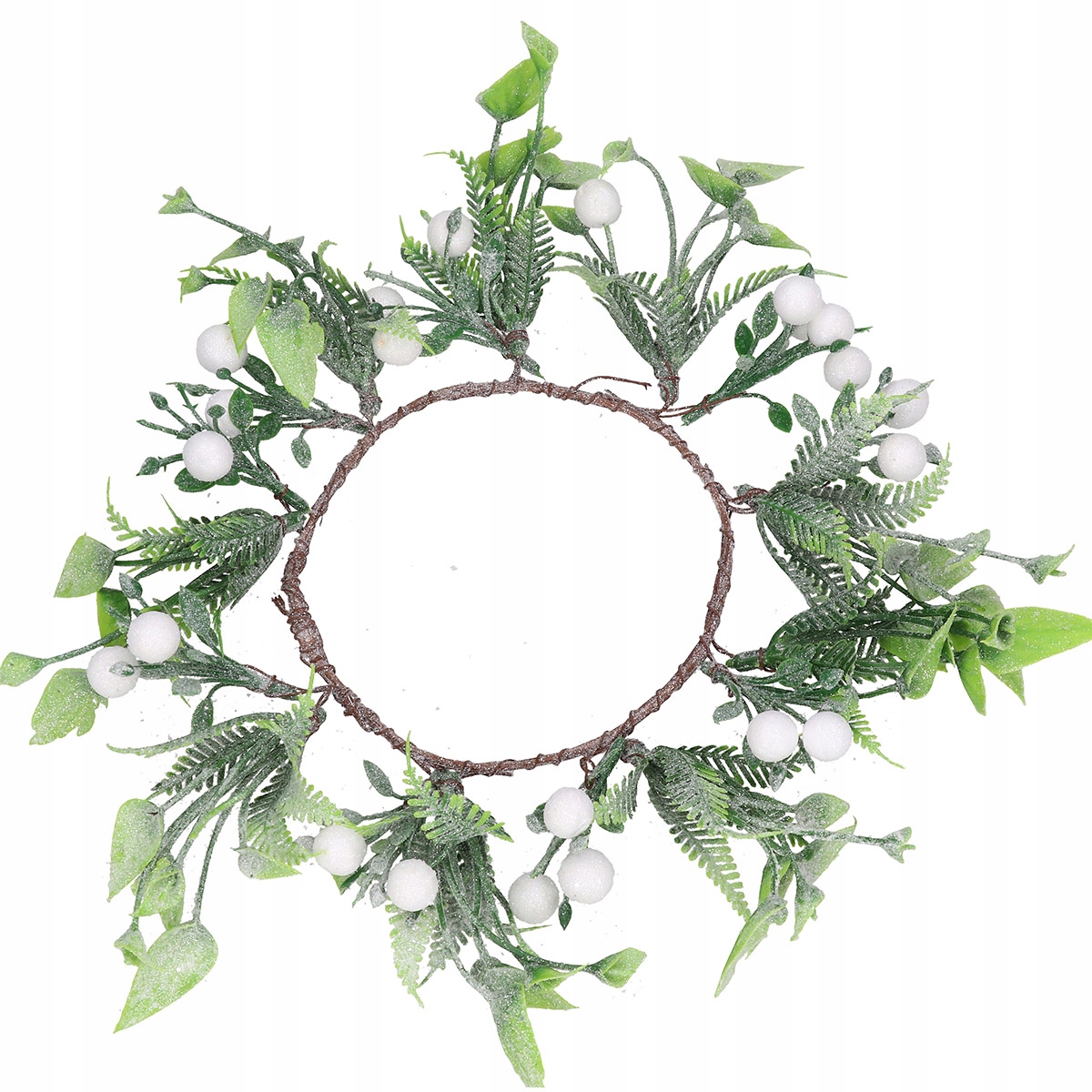 WIANEK DEKORACYJNY WIANKI SZTUCZNE KWIATY LIŚCIE