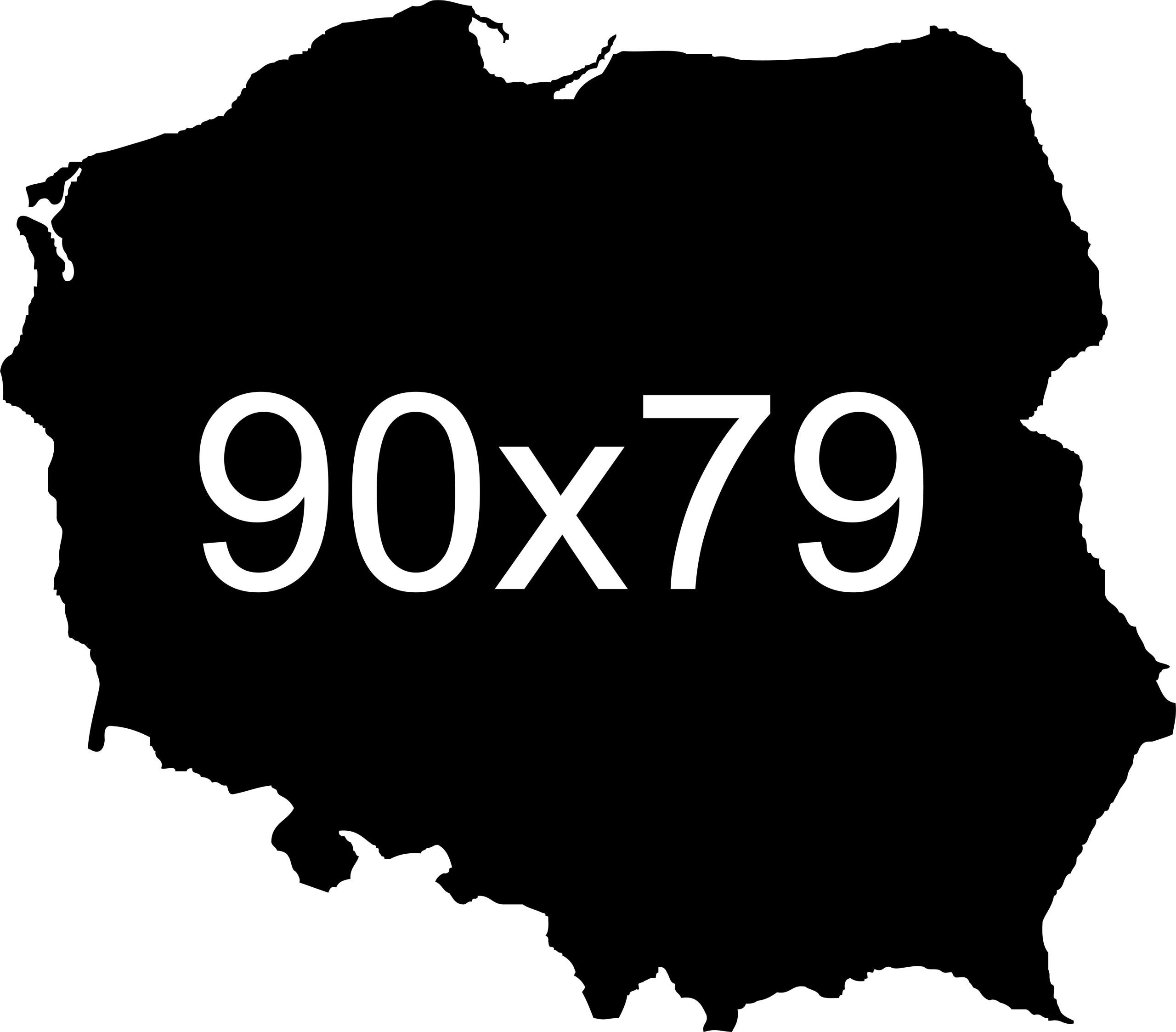 Kovová mapa Poľsko Magnet Z Cestovania 90x79 cm
