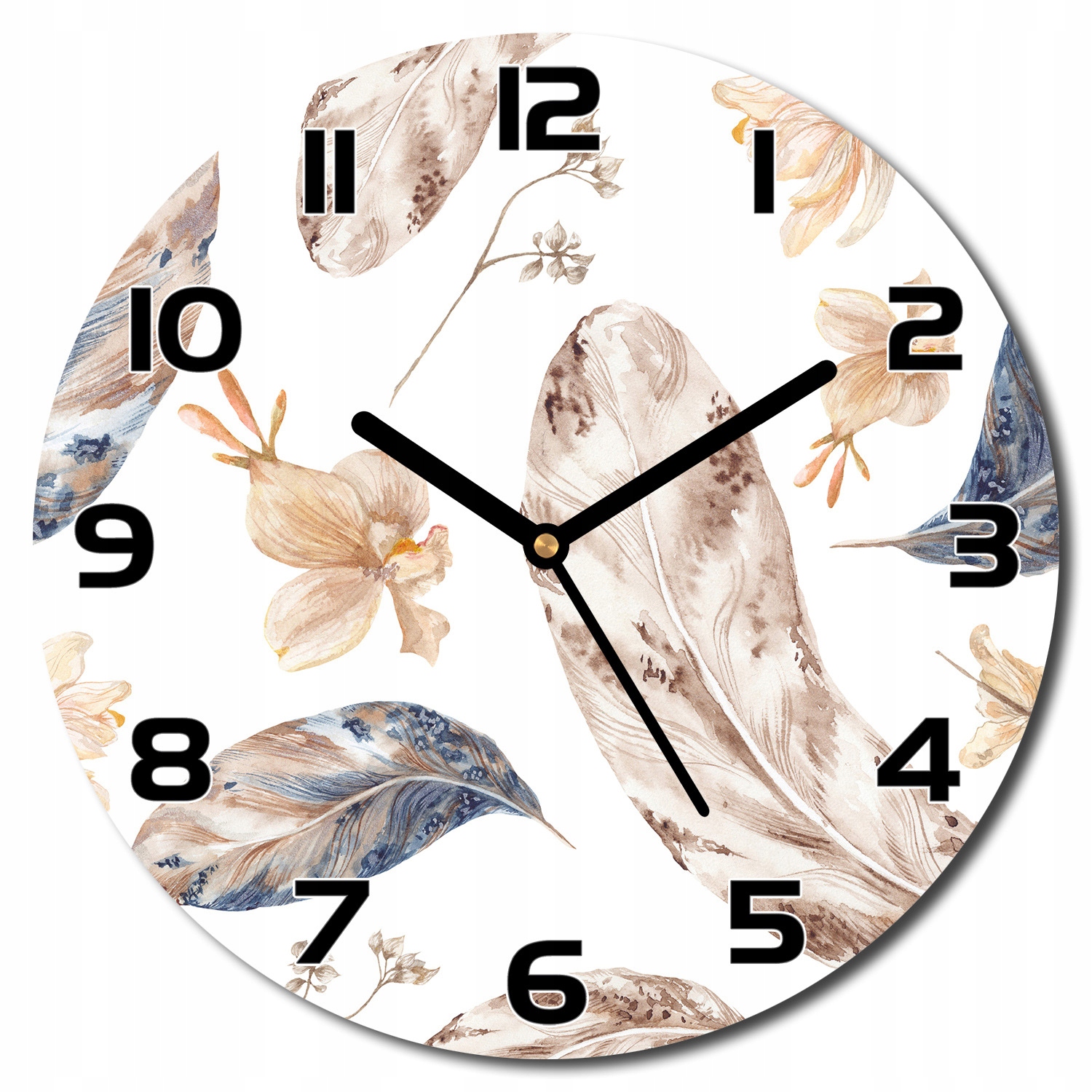 

Szklany zegar na prezentSpadające liście f30 cm