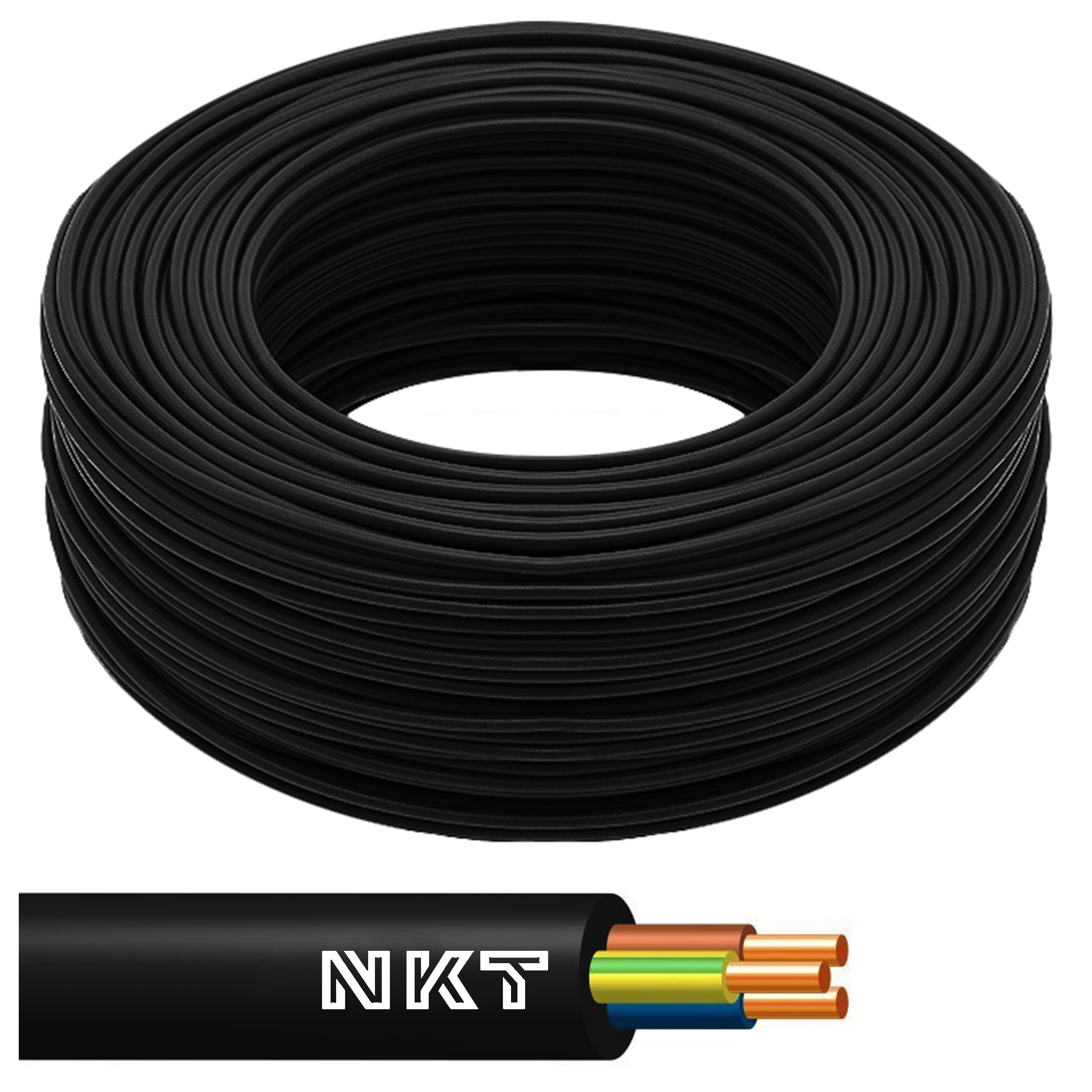 

Kabel okrągły przewód Yky 3x6 żo 0,6/1kV za metr