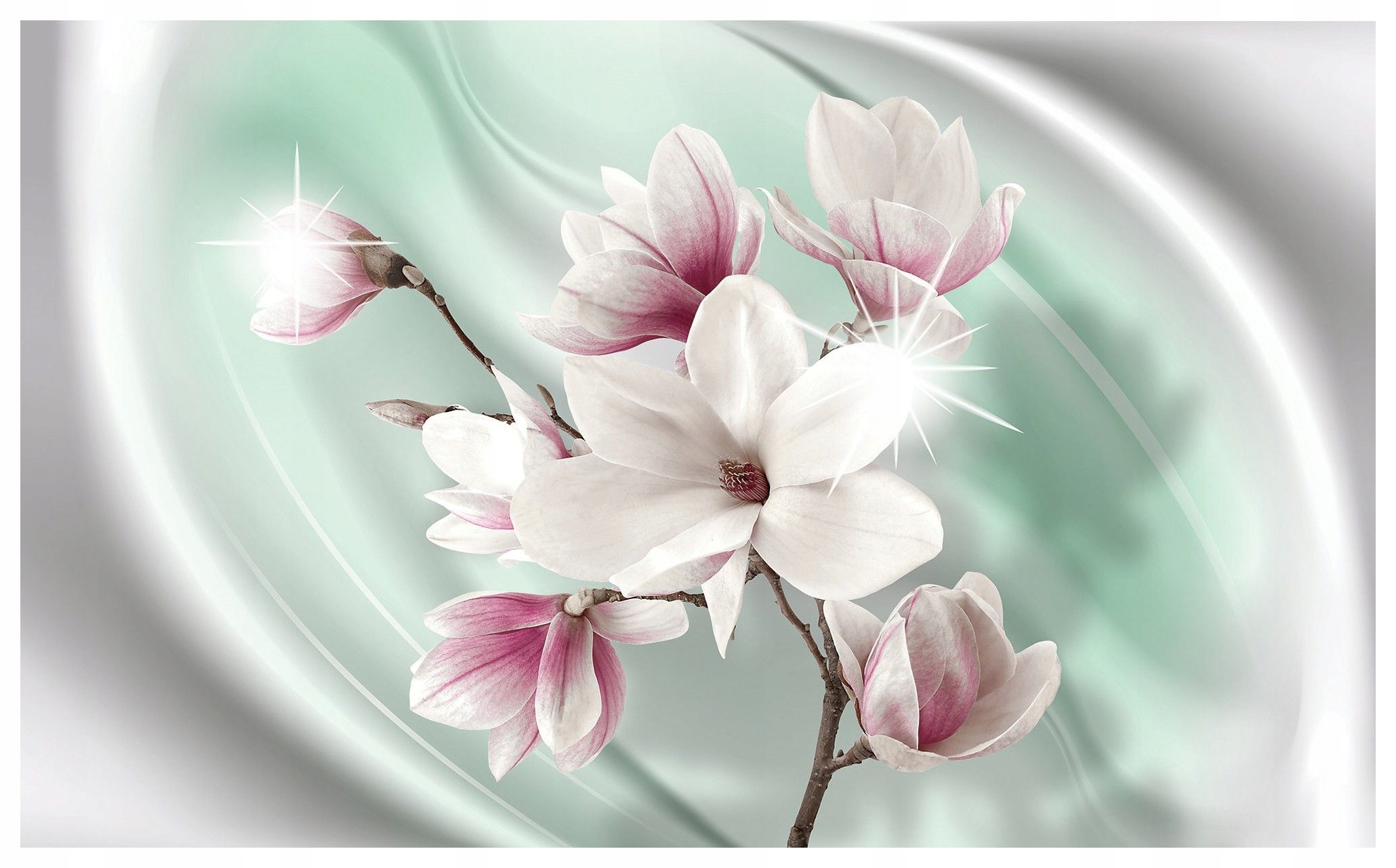 Tapeta Magnolie, jemnosť, elegancia v pastelových farbách 312x219 lepidlo