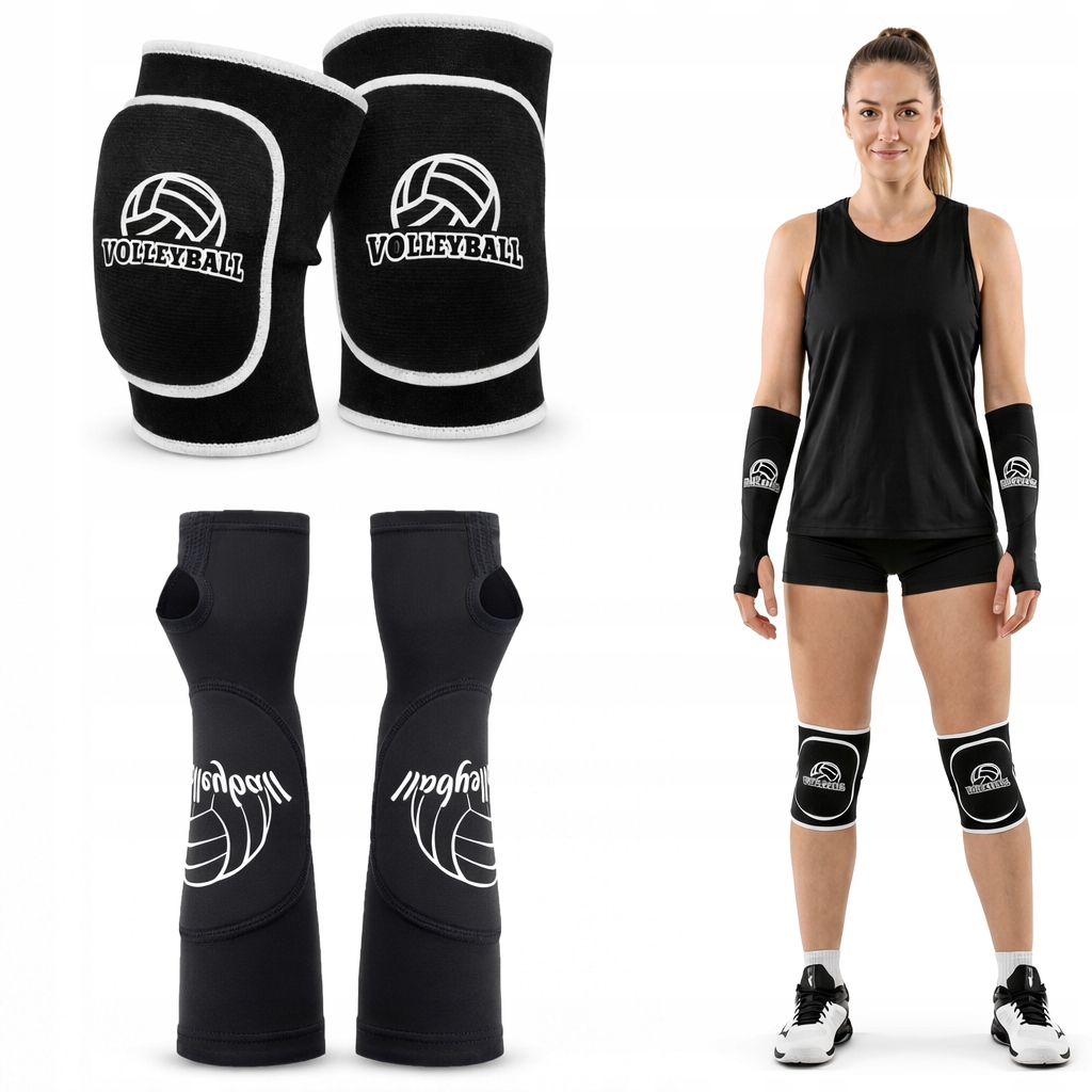 Zestaw siatkarski Nakolanniki rękawki siatkarskie ochraniacze R. S