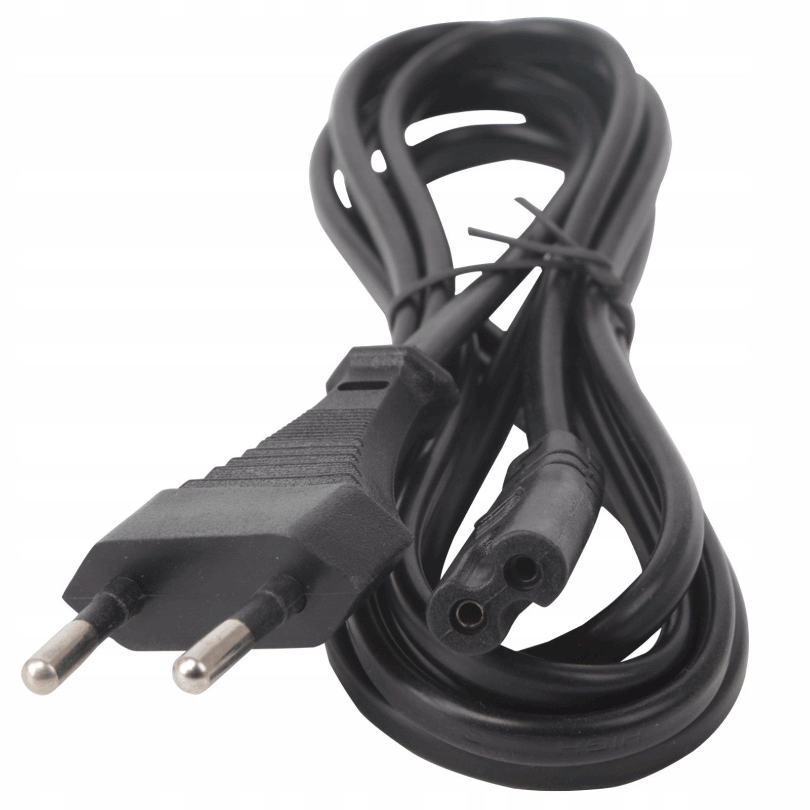 Kabel Zasilający Z Płaską Wtyczką 1,8M Czarny