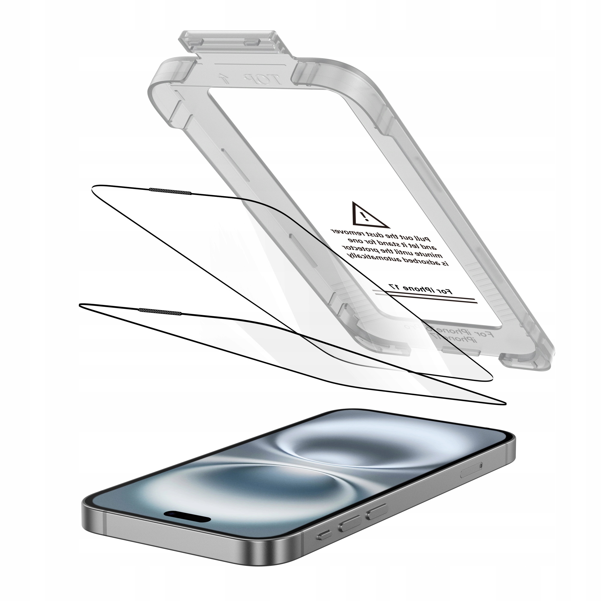 Szkło Hartowane Tech- Protect Quick Set+ 2- Pack iPhone 17 Black Tech-